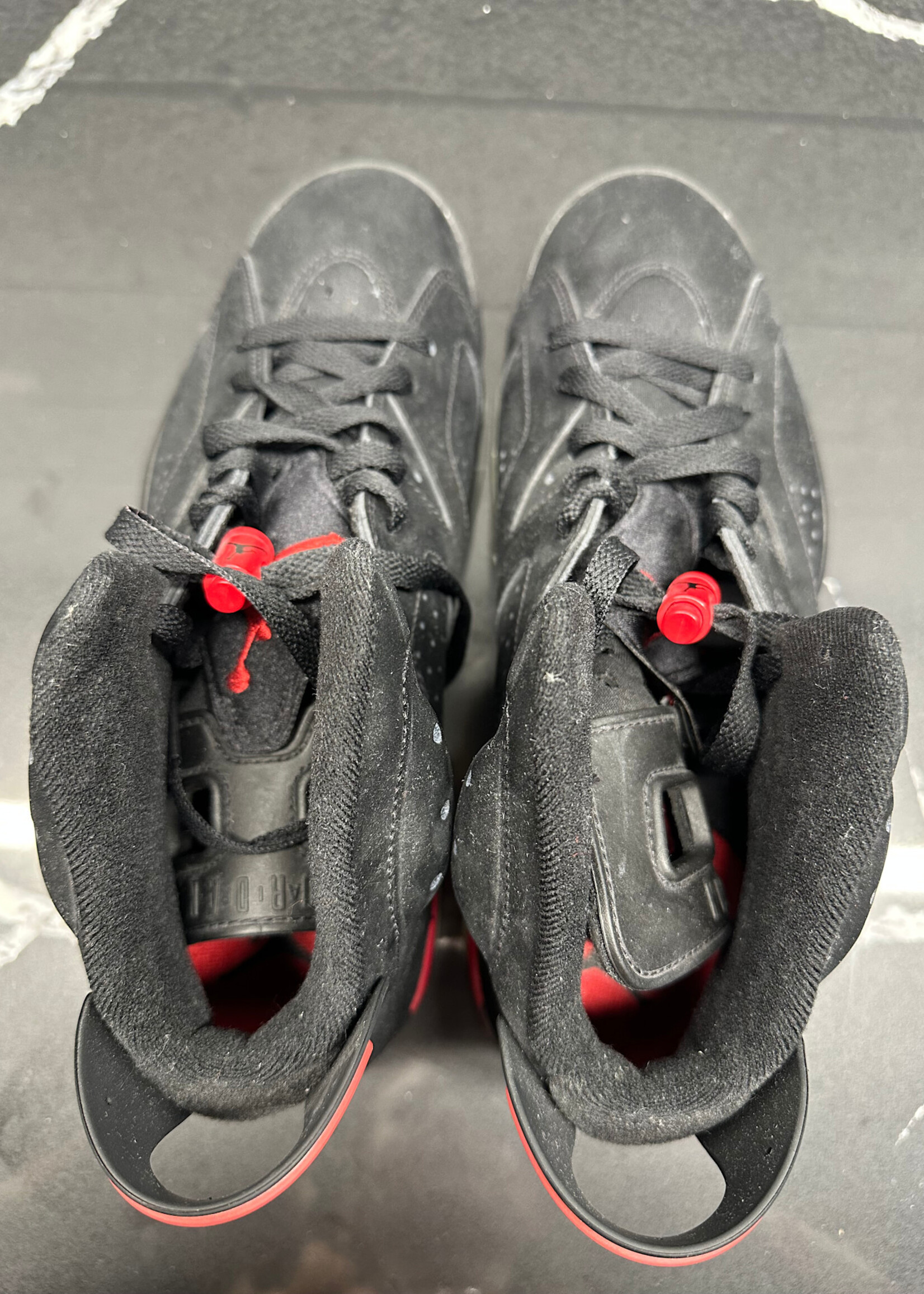 Jordan 6 Black Varsity Red Masc 10