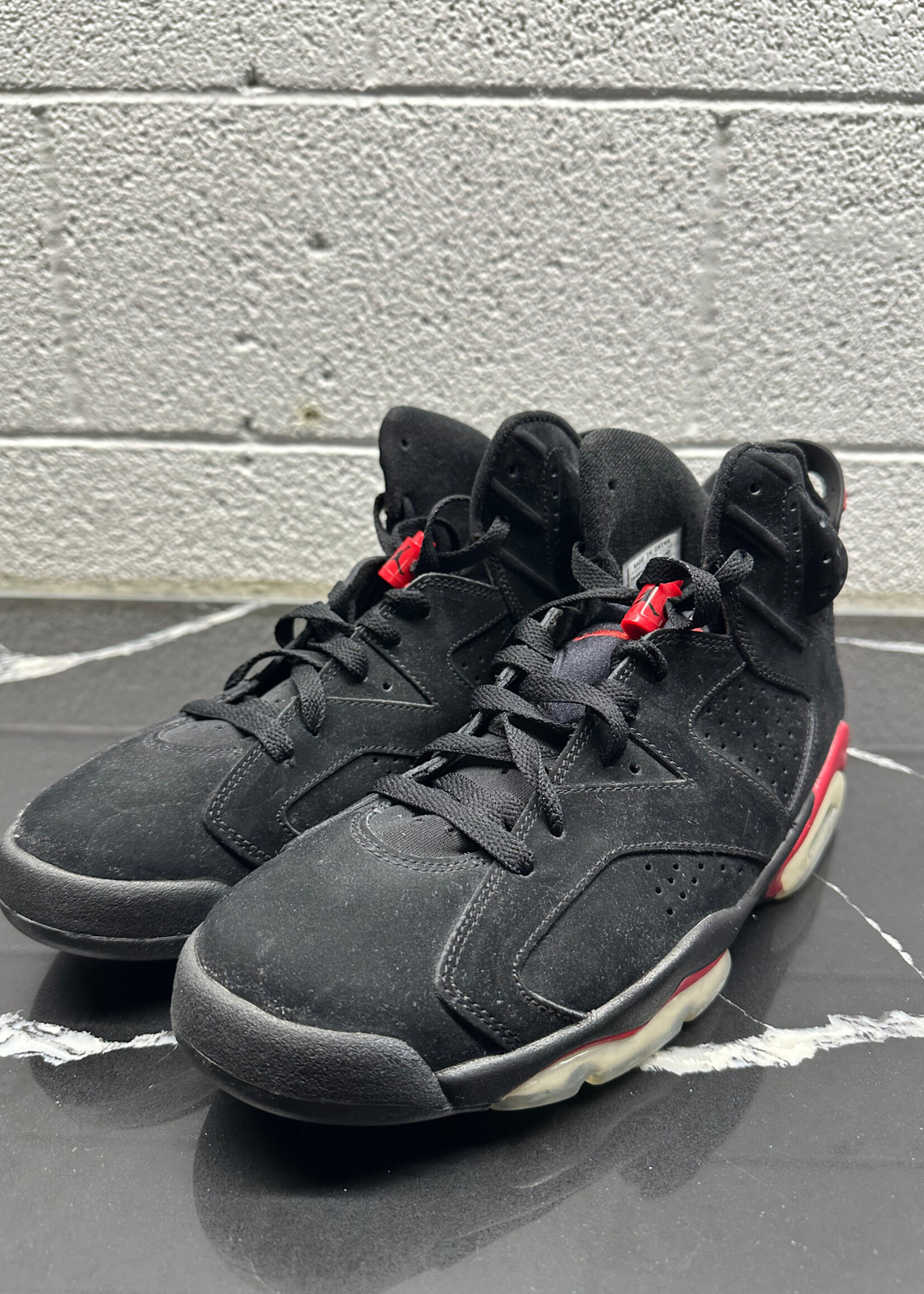 Jordan 6 Black Varsity Red Masc 10