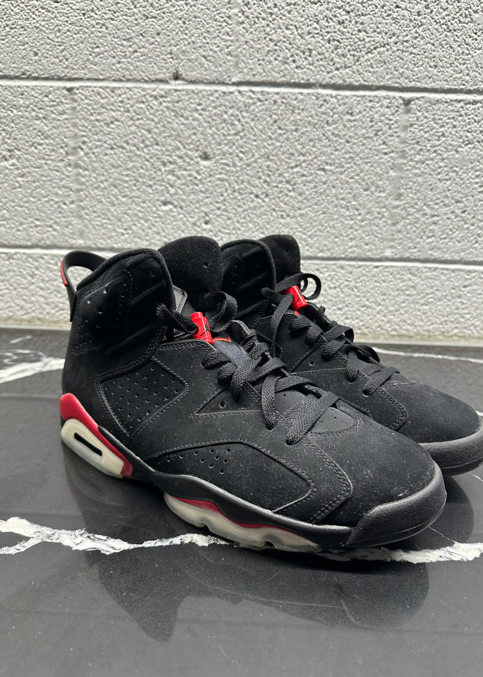 Jordan 6 Black Varsity Red Masc 10