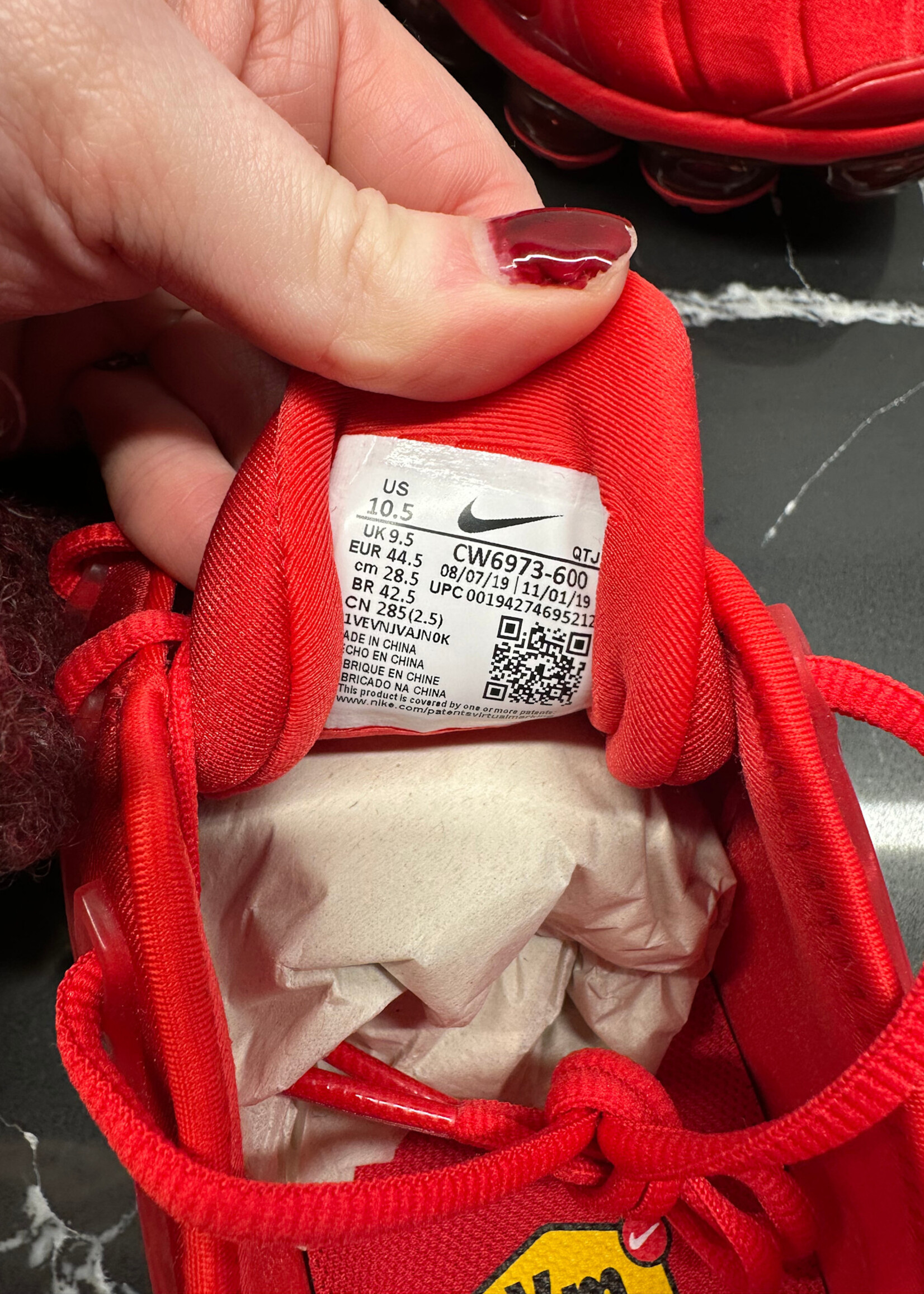 Nike Vapormax Plus Red Masc 10.5