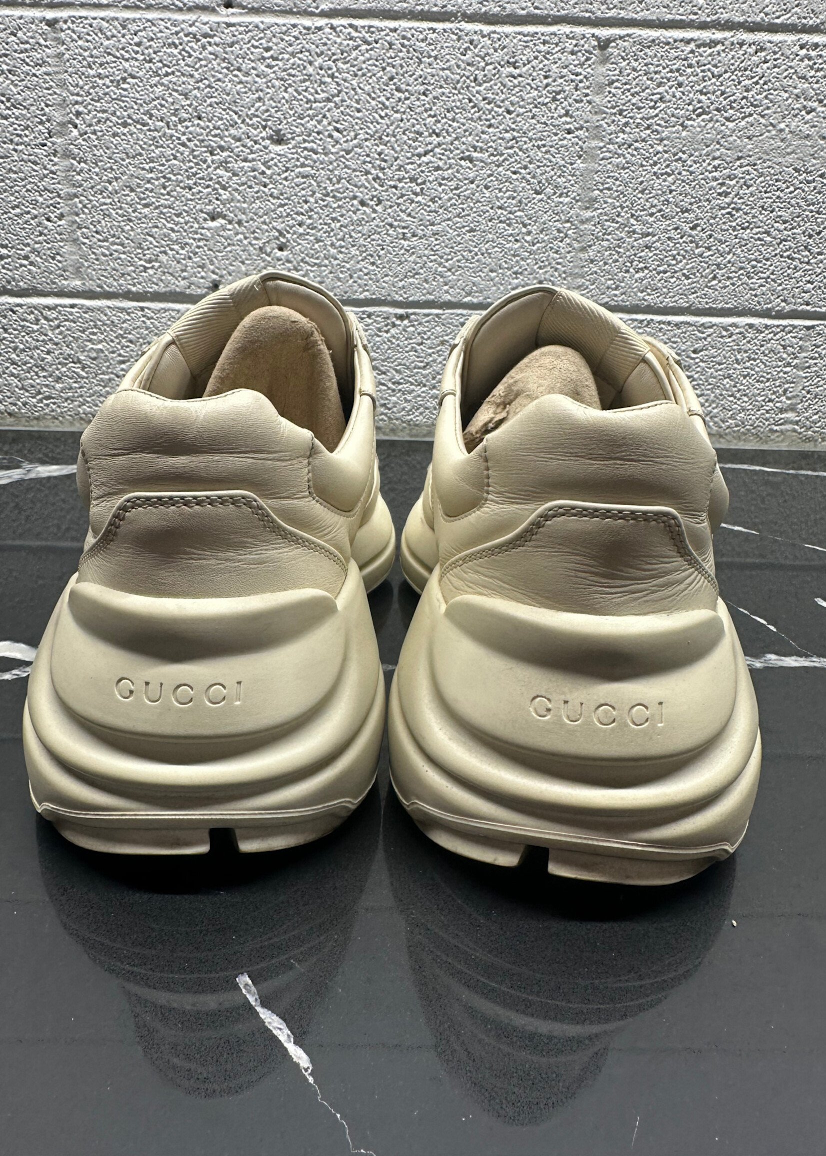 Gucci Rhyton Cream Sneakers Masc 7.5