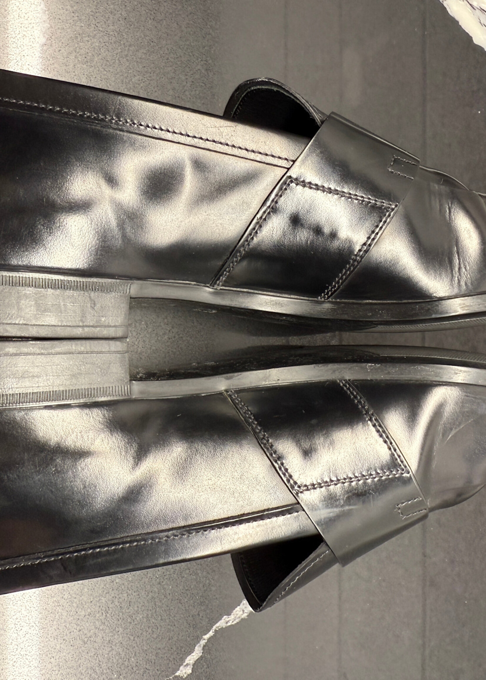 Prada Black Patent Leather Loafers 8/ Fits 9.5