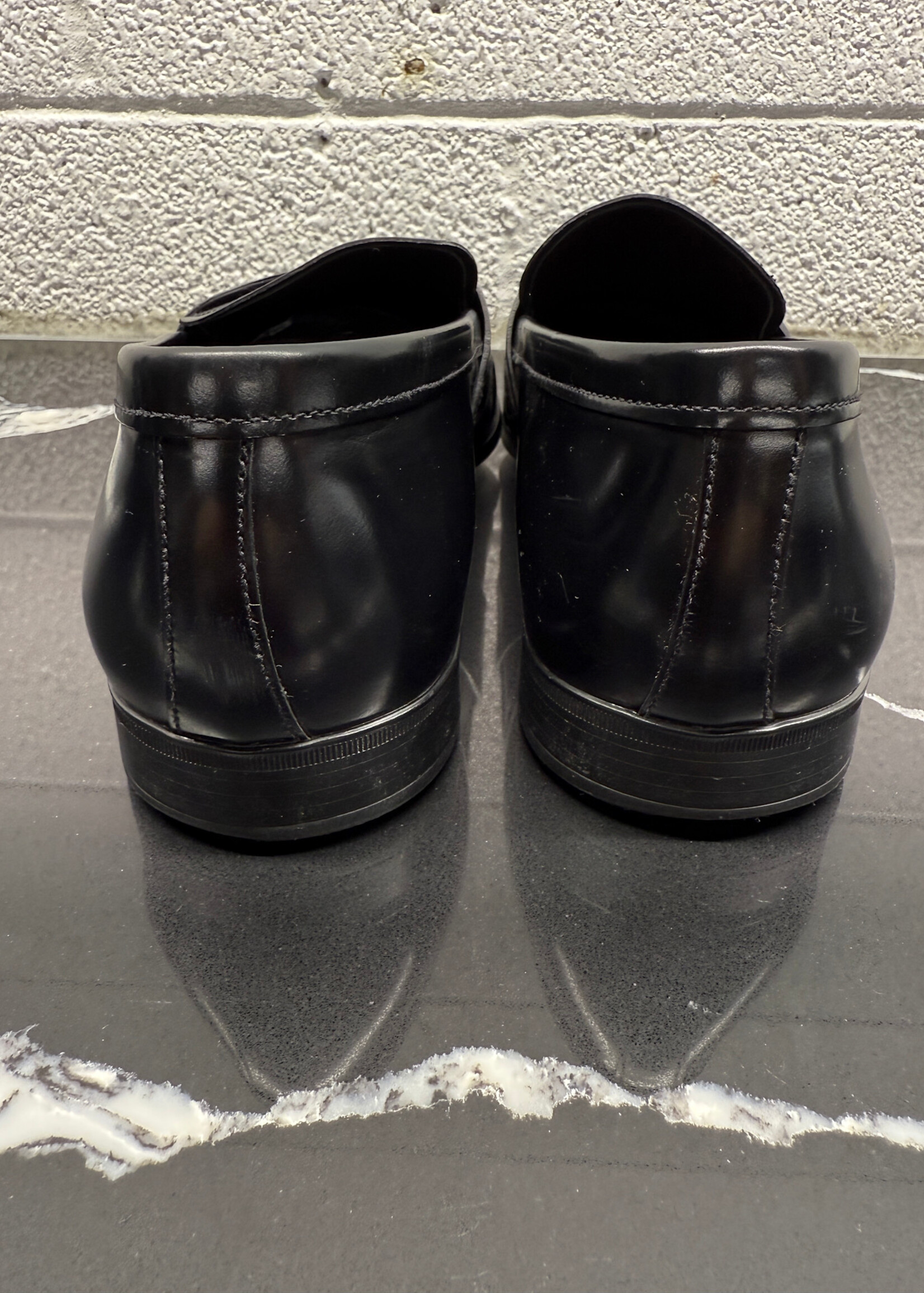 Prada Black Patent Leather Loafers 8/ Fits 9.5