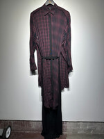 Diesel Layered Skirt Purple Flannel Dress S