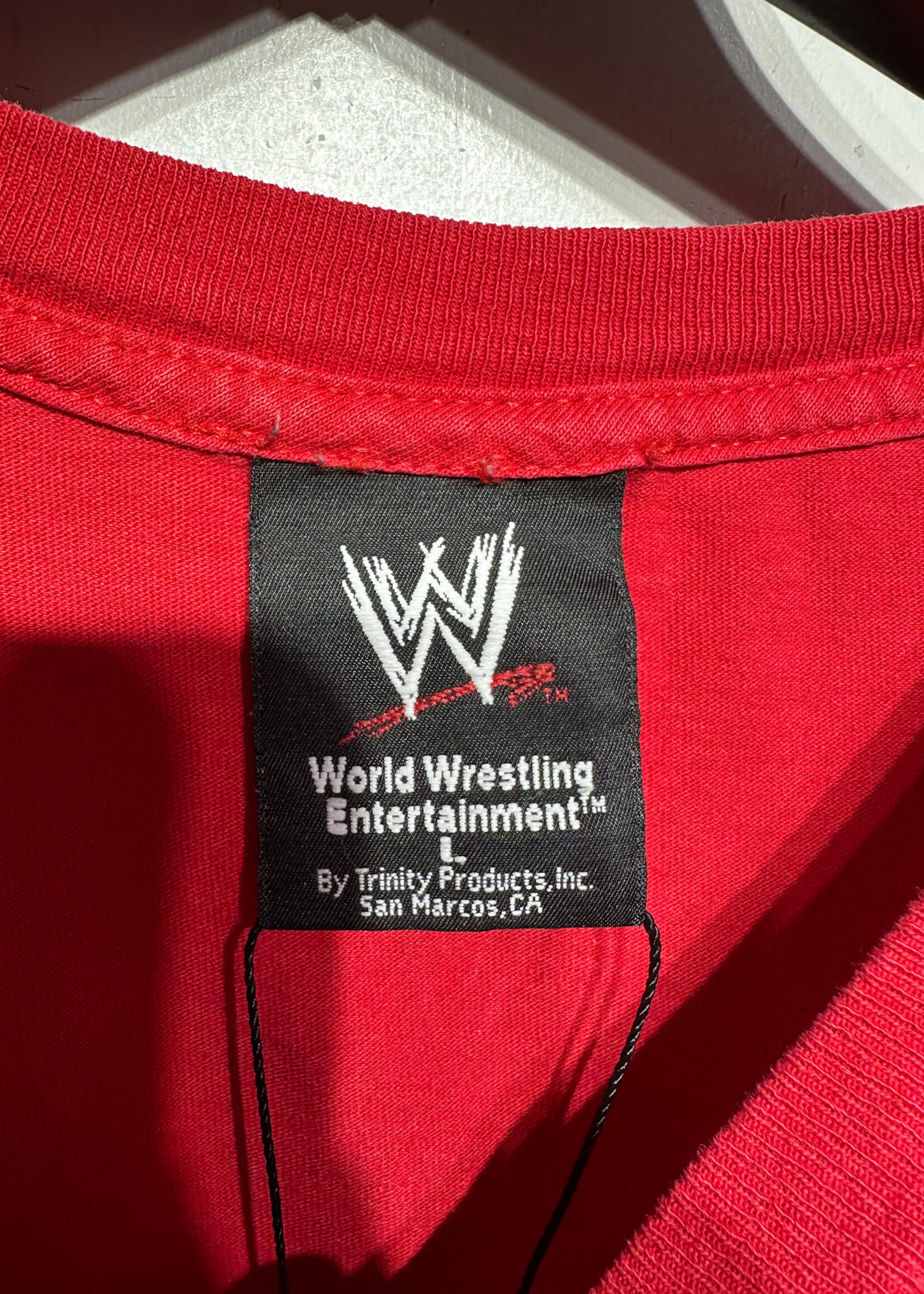 Hulkamania WWE Red Logo Tee L