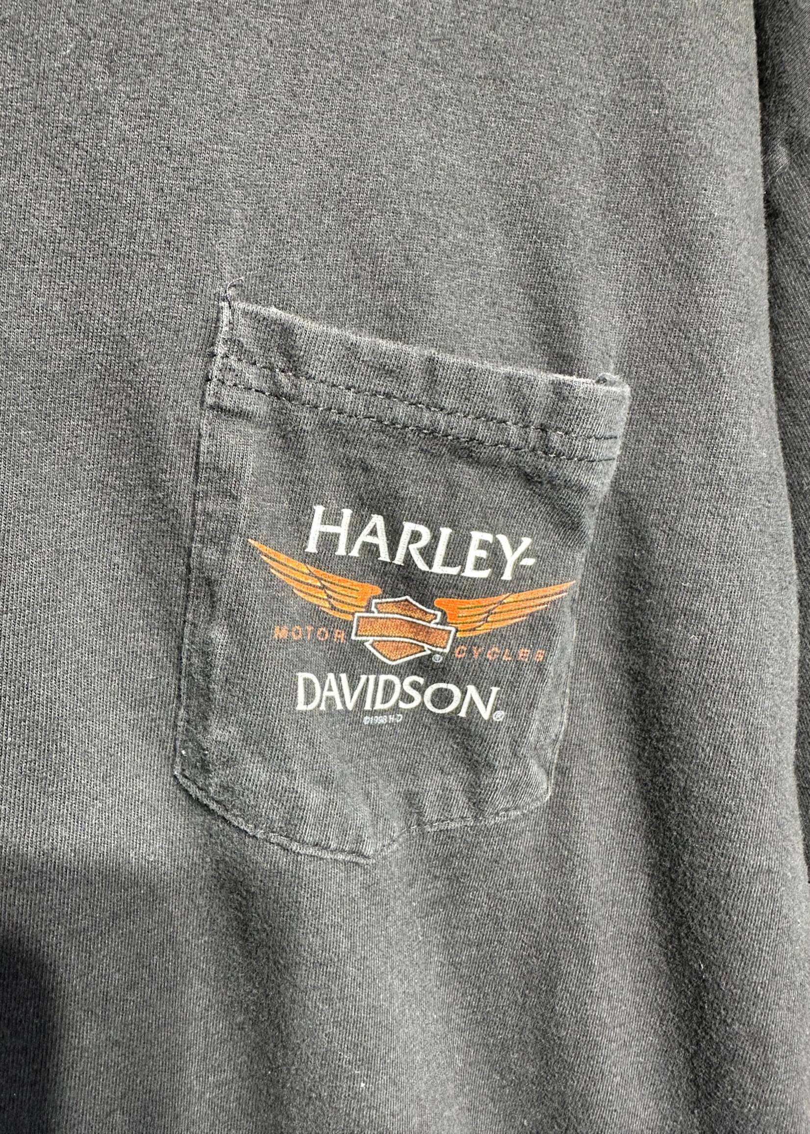 98 Harley Kingman Black Pocket Tee XXL