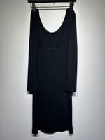 D&G Y2K Black Floral LS Dress AS IS S/M (27"-30")