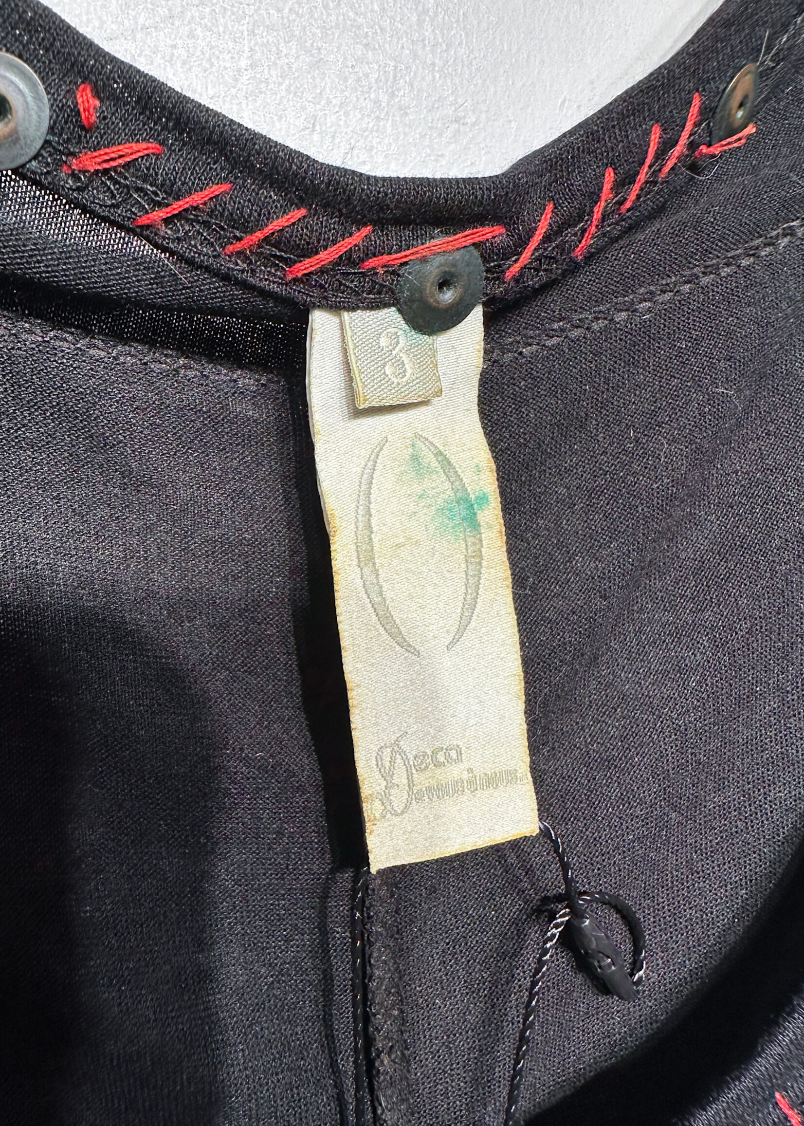 Deca Black Grey Tank Button Dress