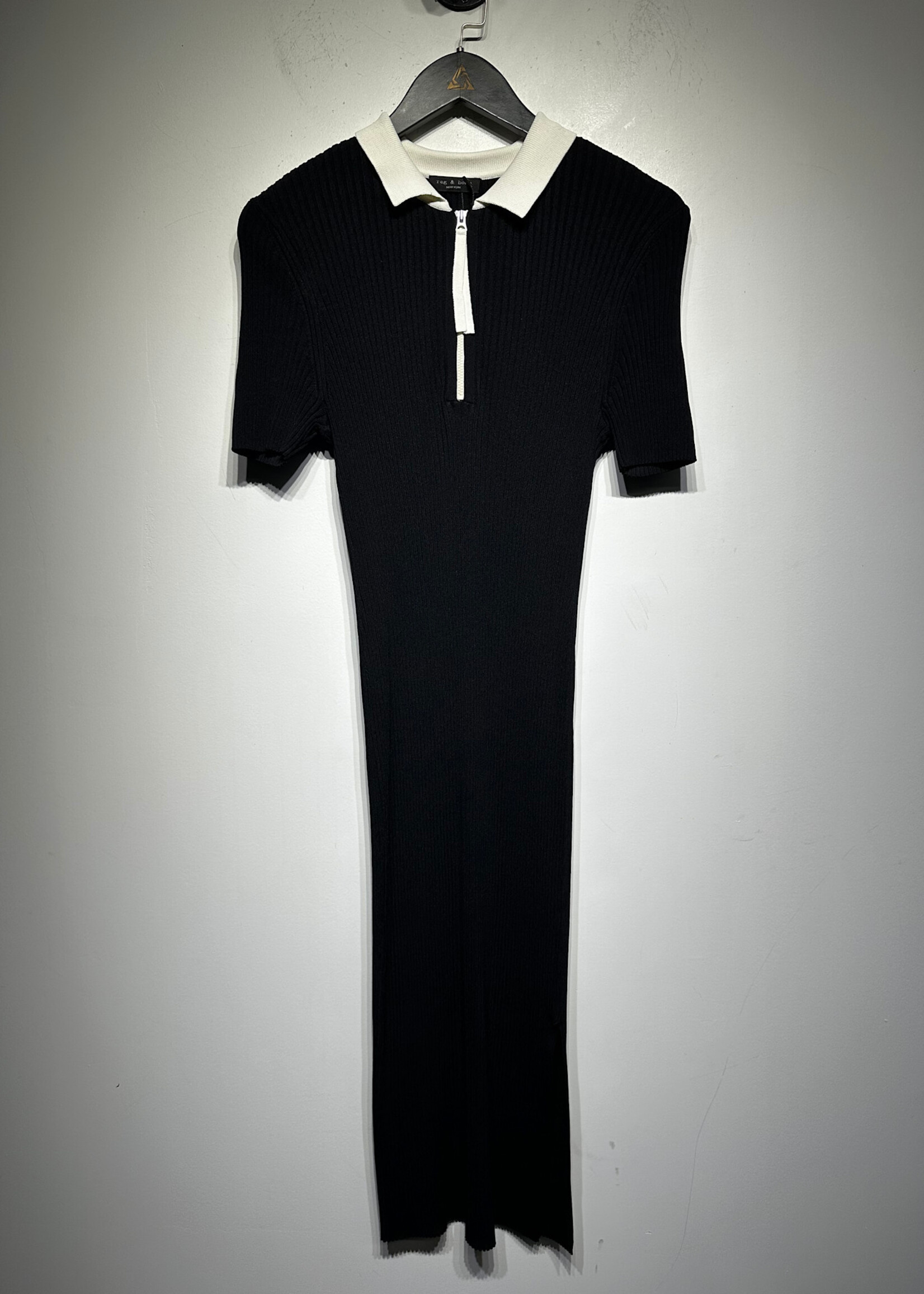 Rag & Bone Black White Collar Dress