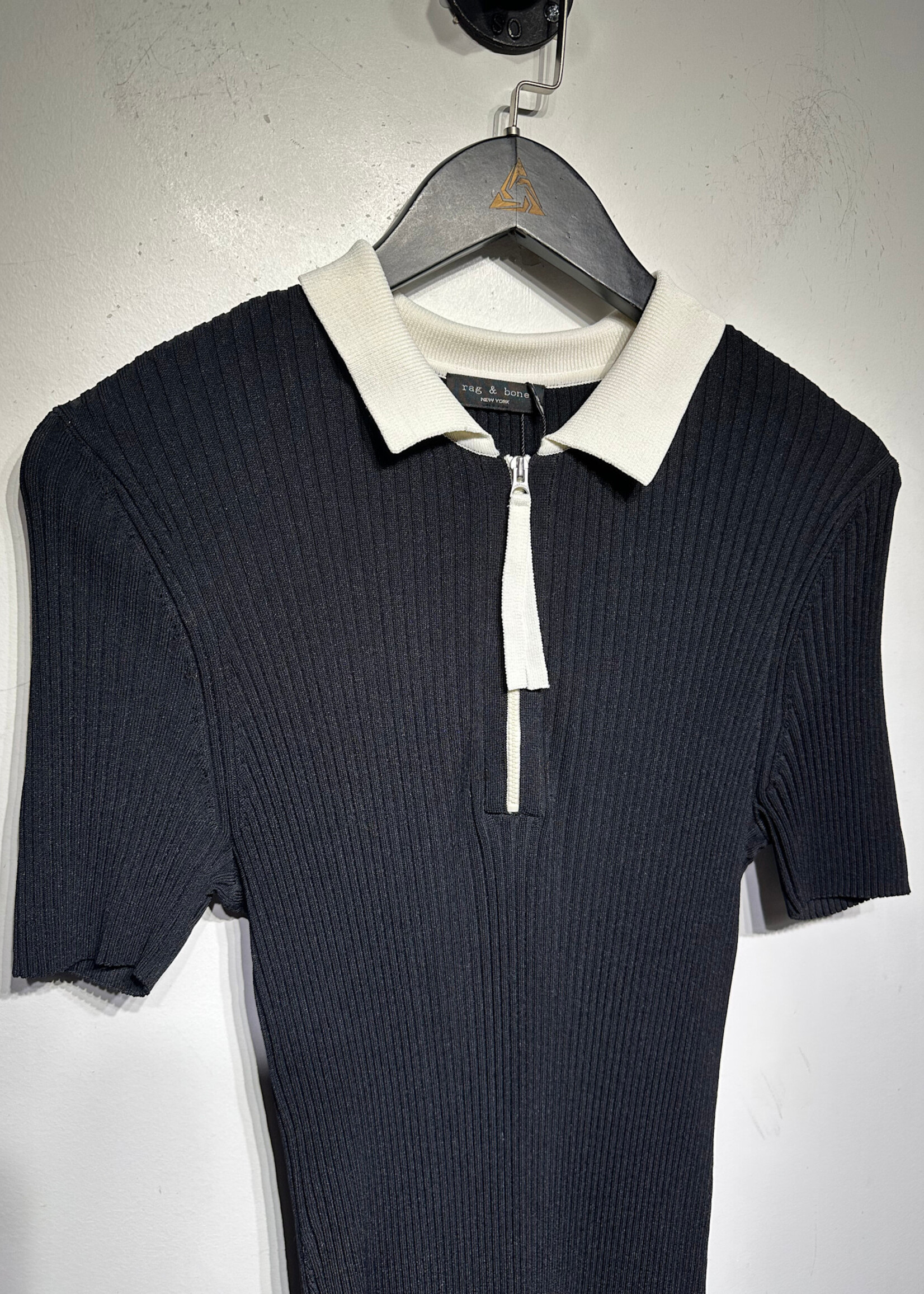 Rag & Bone Black White Collar Dress