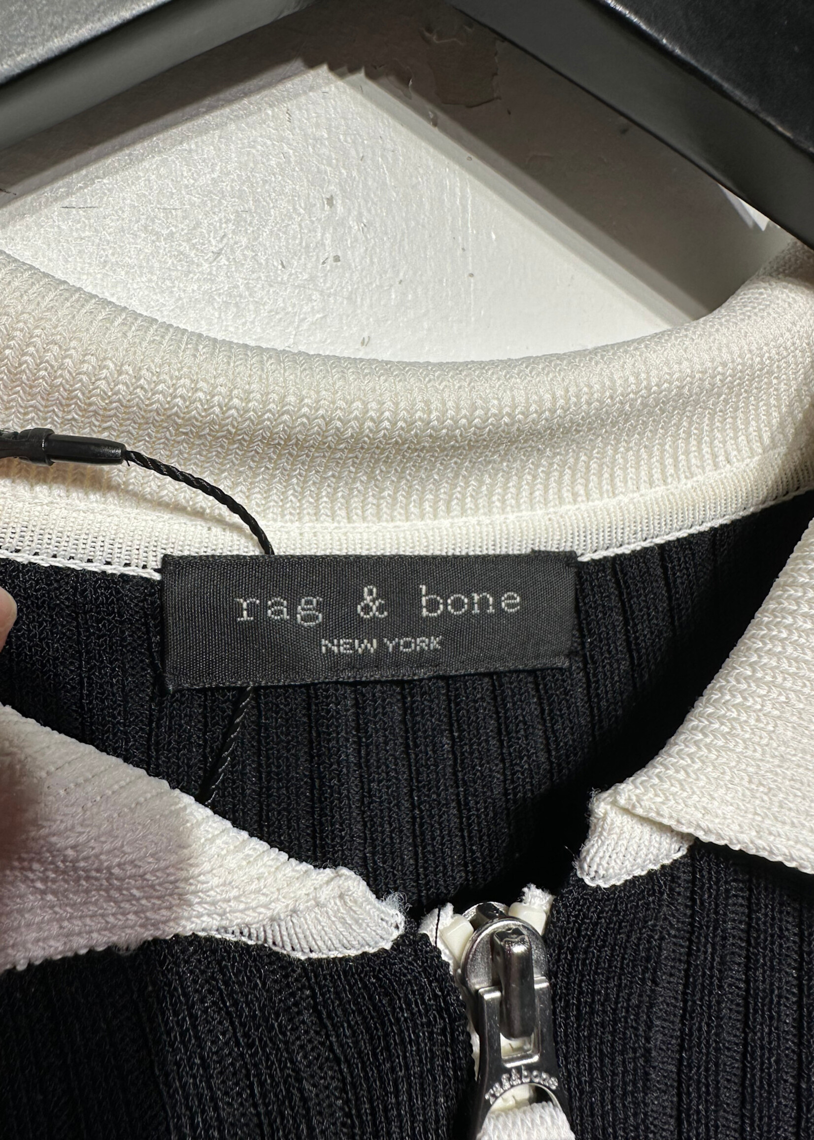 Rag & Bone Black White Collar Dress