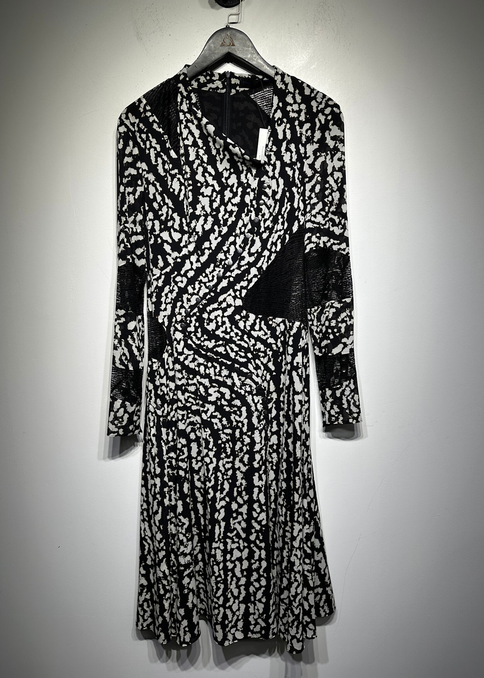 NWT Proenza Schouler Printed Snap Button Dress