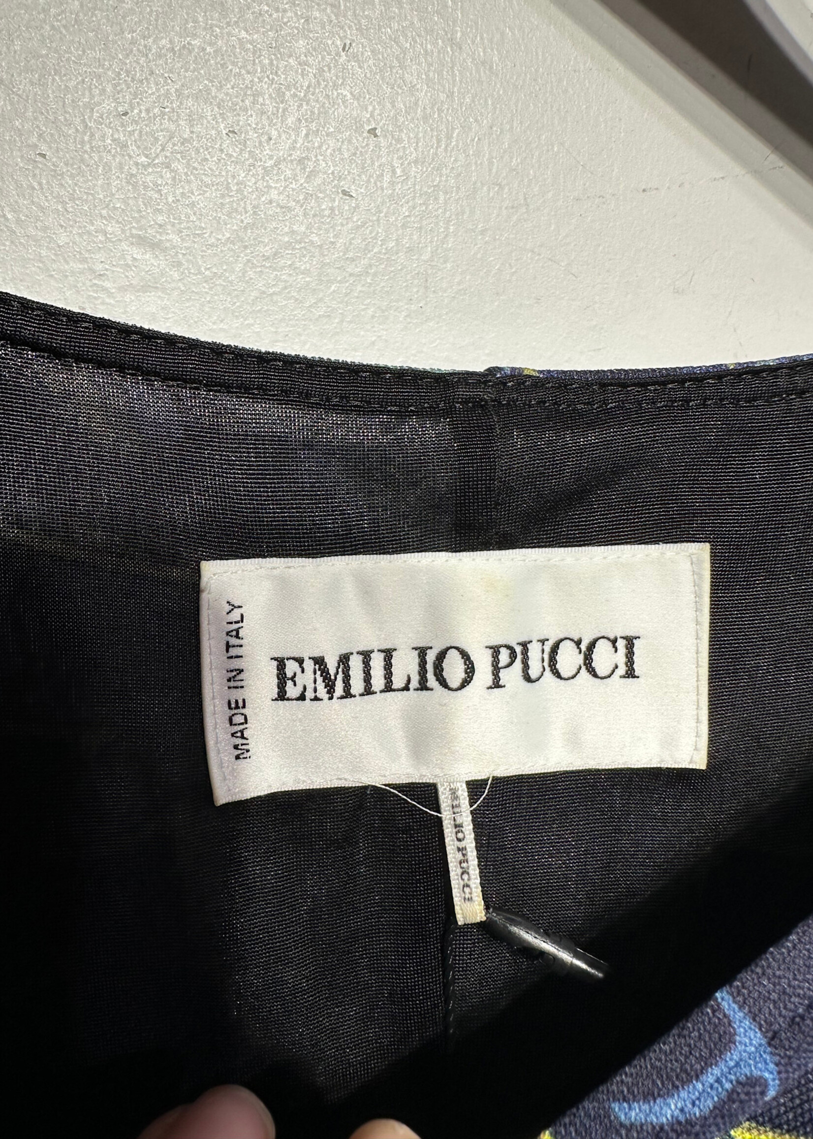 Emilio Pucci Dark Blue Floral Dress