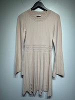 Sandro Pink Bell Sleeve Knit Dress