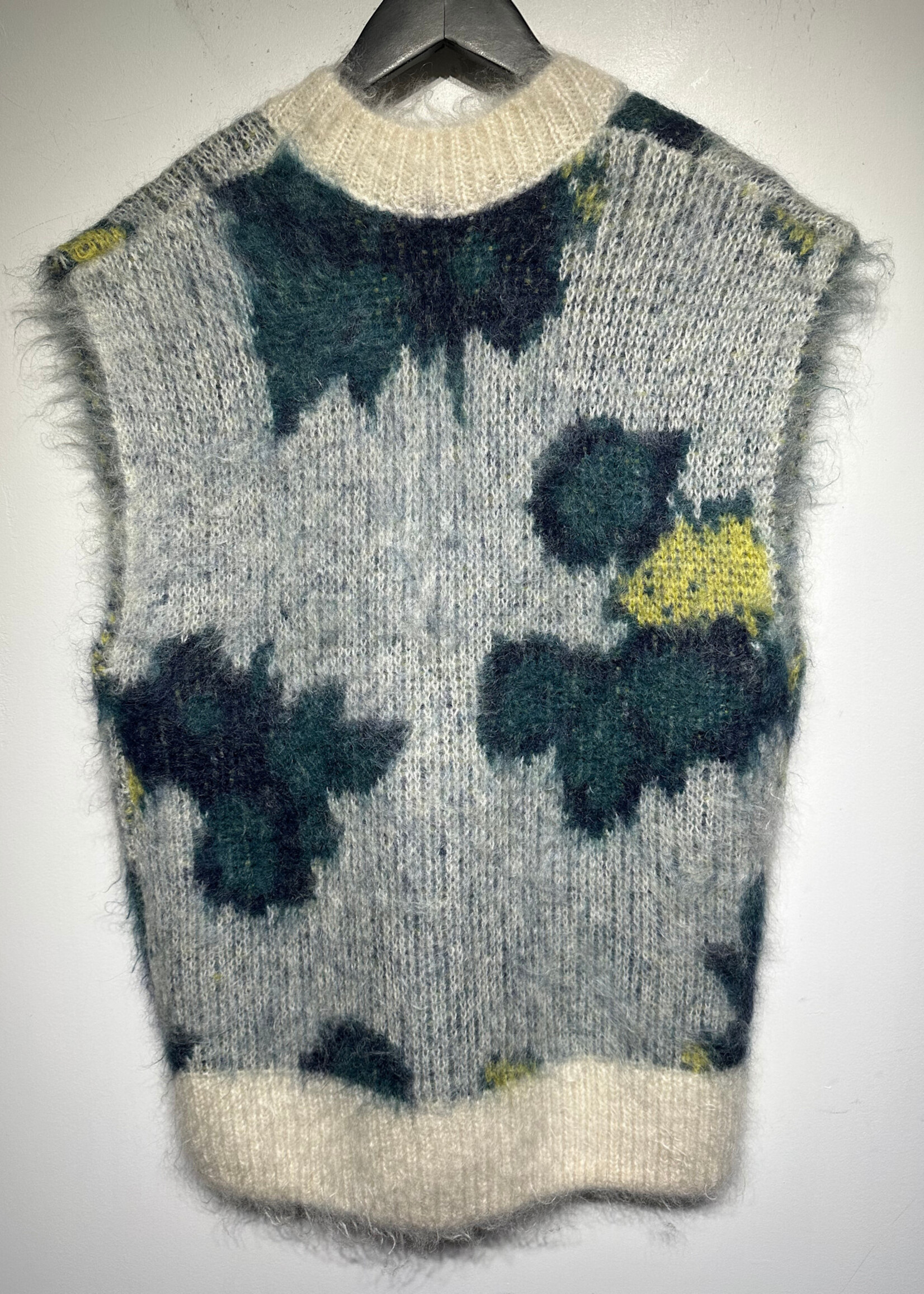 COS BLUE FLORAL MOHAIR SWEATER VEST S