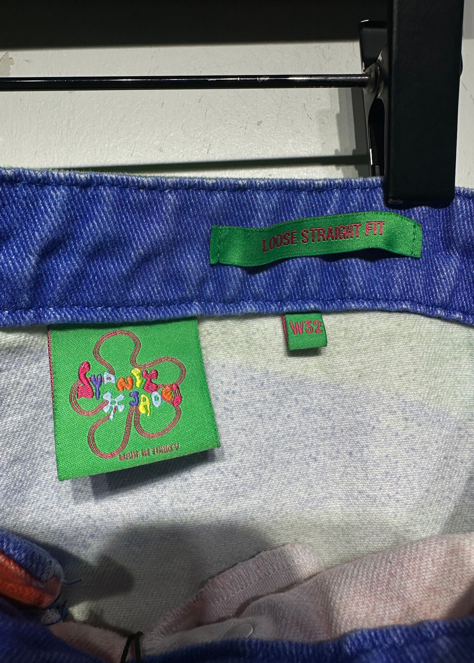 Sydney Jaded Rainbow Thermal Baggy Jeans Fem 36