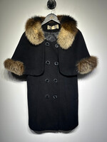 MICHIGAN AVE BLACK FUR JACKET FEM XXL