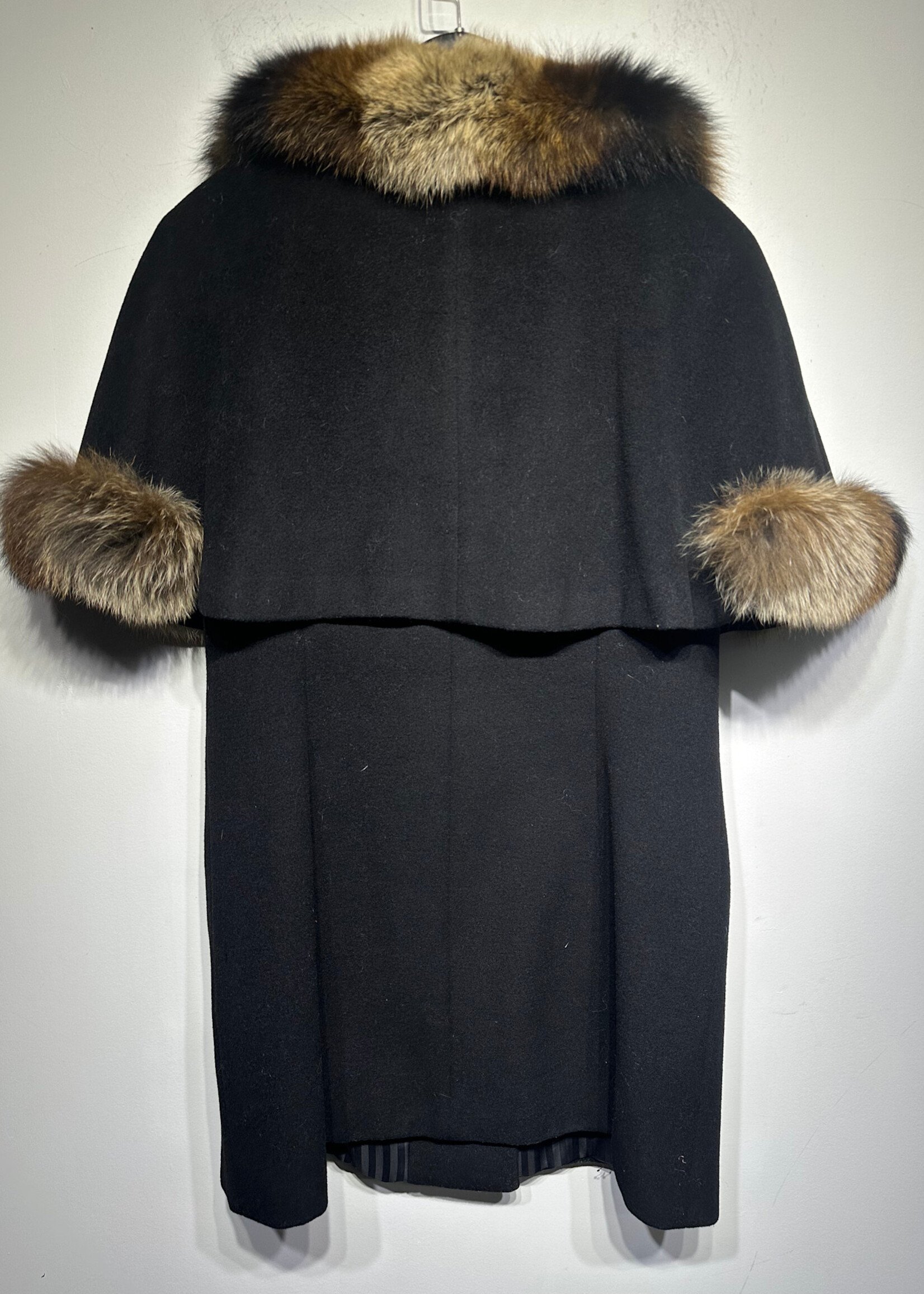 MICHIGAN AVE BLACK FUR JACKET FEM XXL
