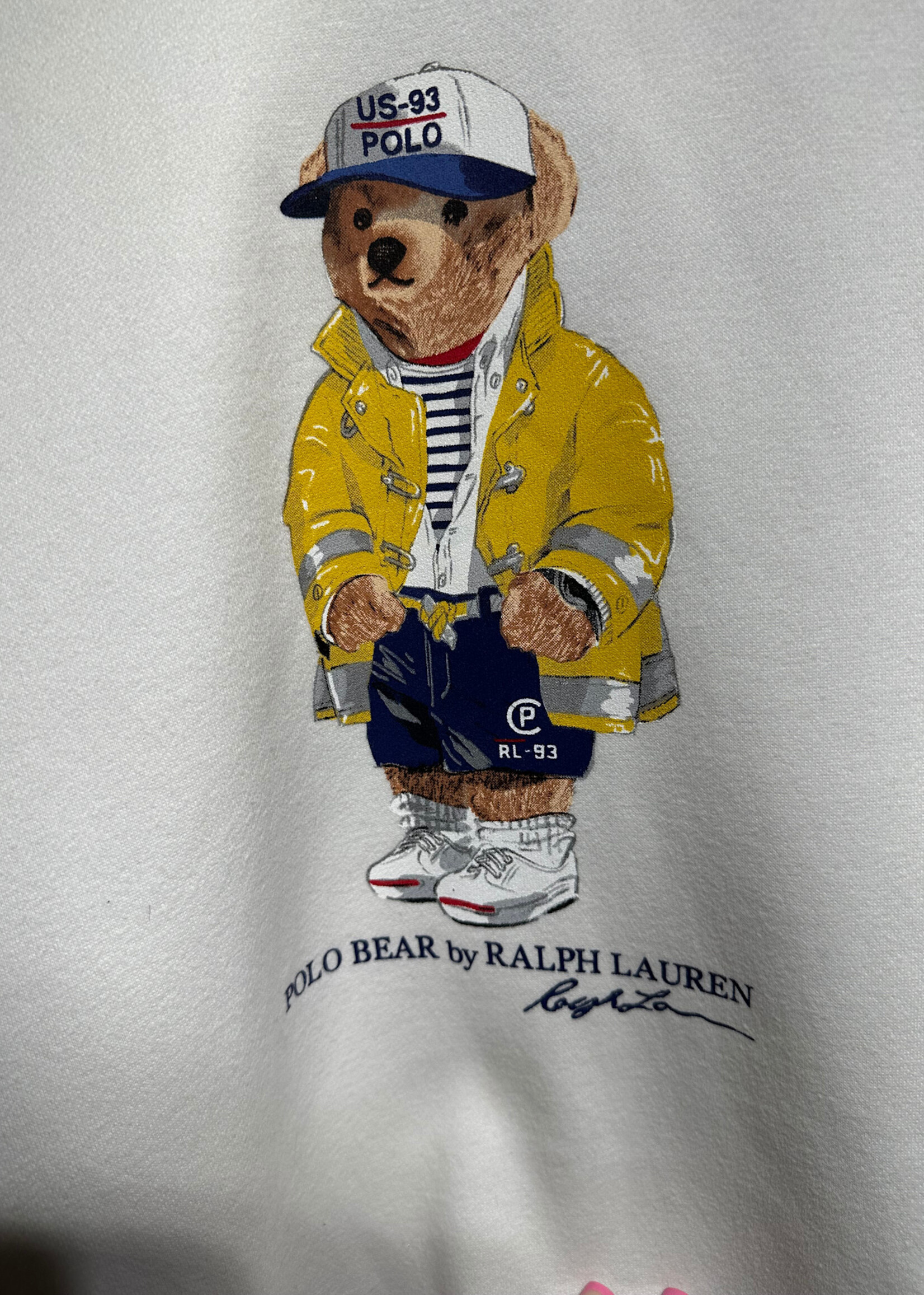 Polo RL White Bear Hoodie XXL