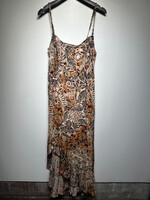 FREE PEOPLE NWT ORANGE FLORAL DRESS XL
