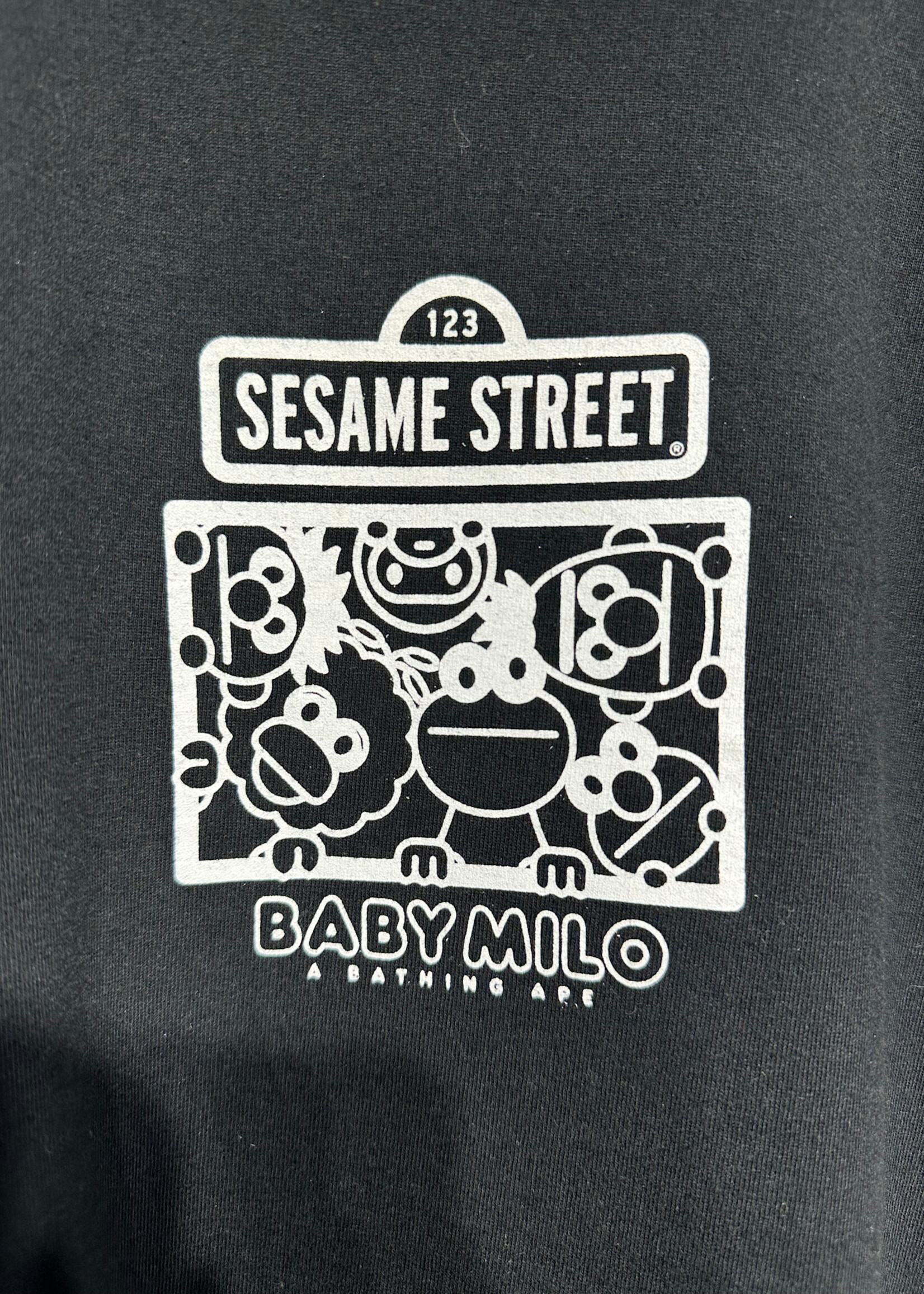 Baby Milo Sesame St Black Tee M