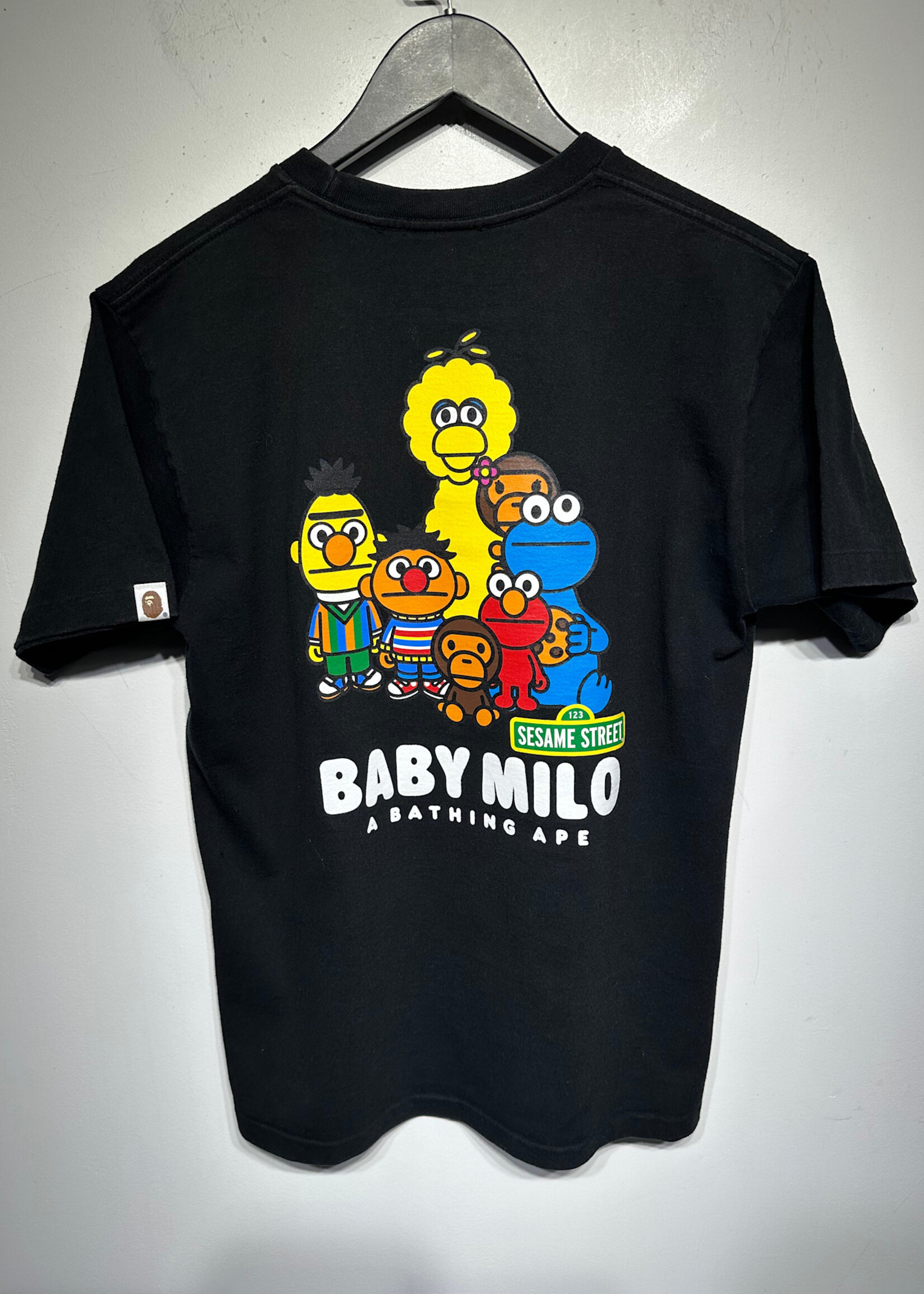 Baby Milo Sesame St Black Tee M