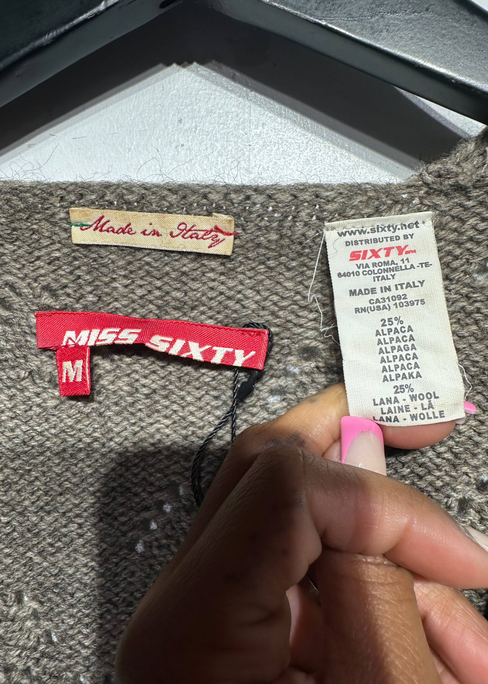 Miss Sixty Alpaca Wool Dress M