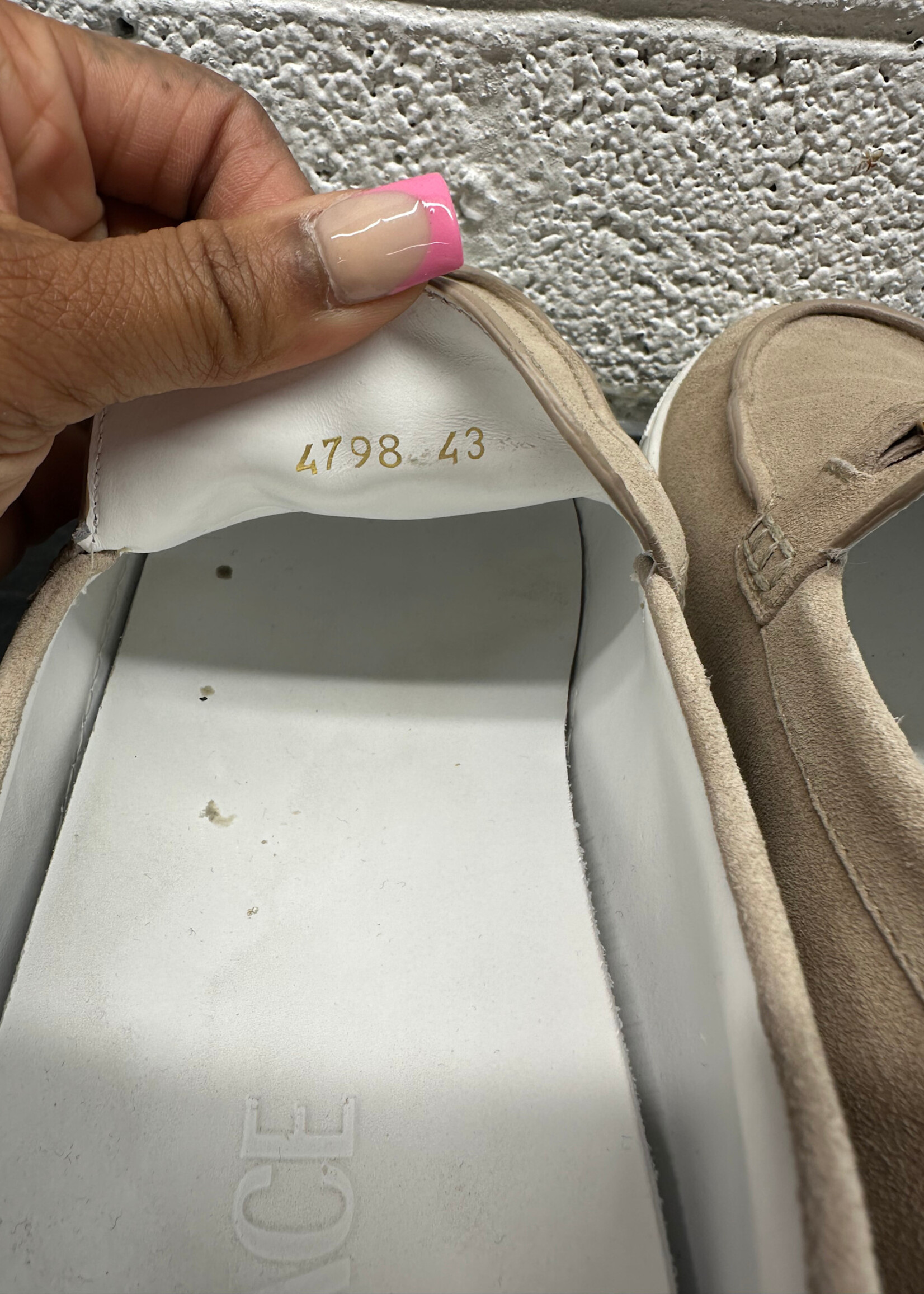 Versace Greca Sole Tan Suede Loafers 43/10