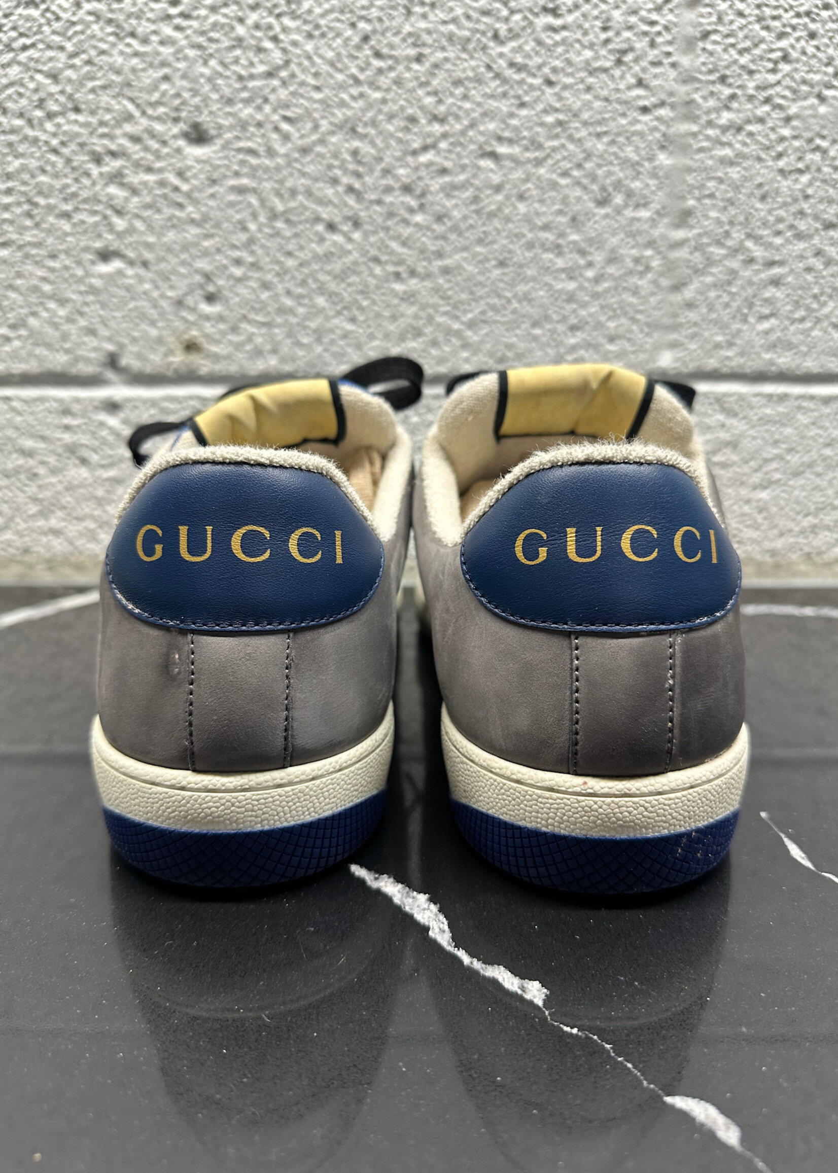 Gucci Navy Screener Sneakers 8.5/Fits Masc 9.5
