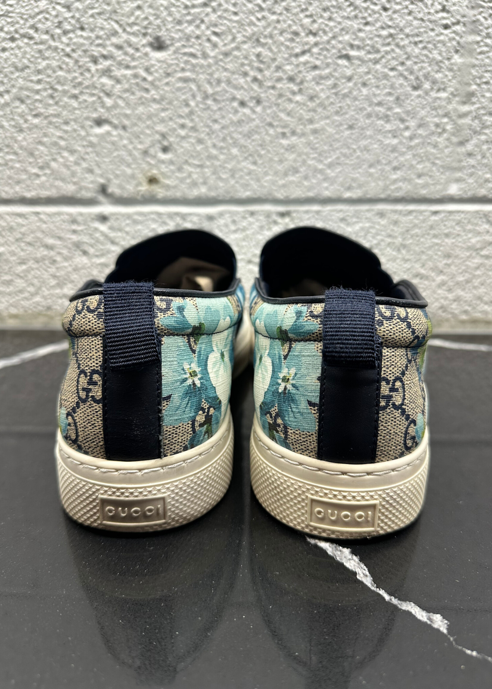Gucci Floral Slip On Sneakers 8/Fits Masc 9