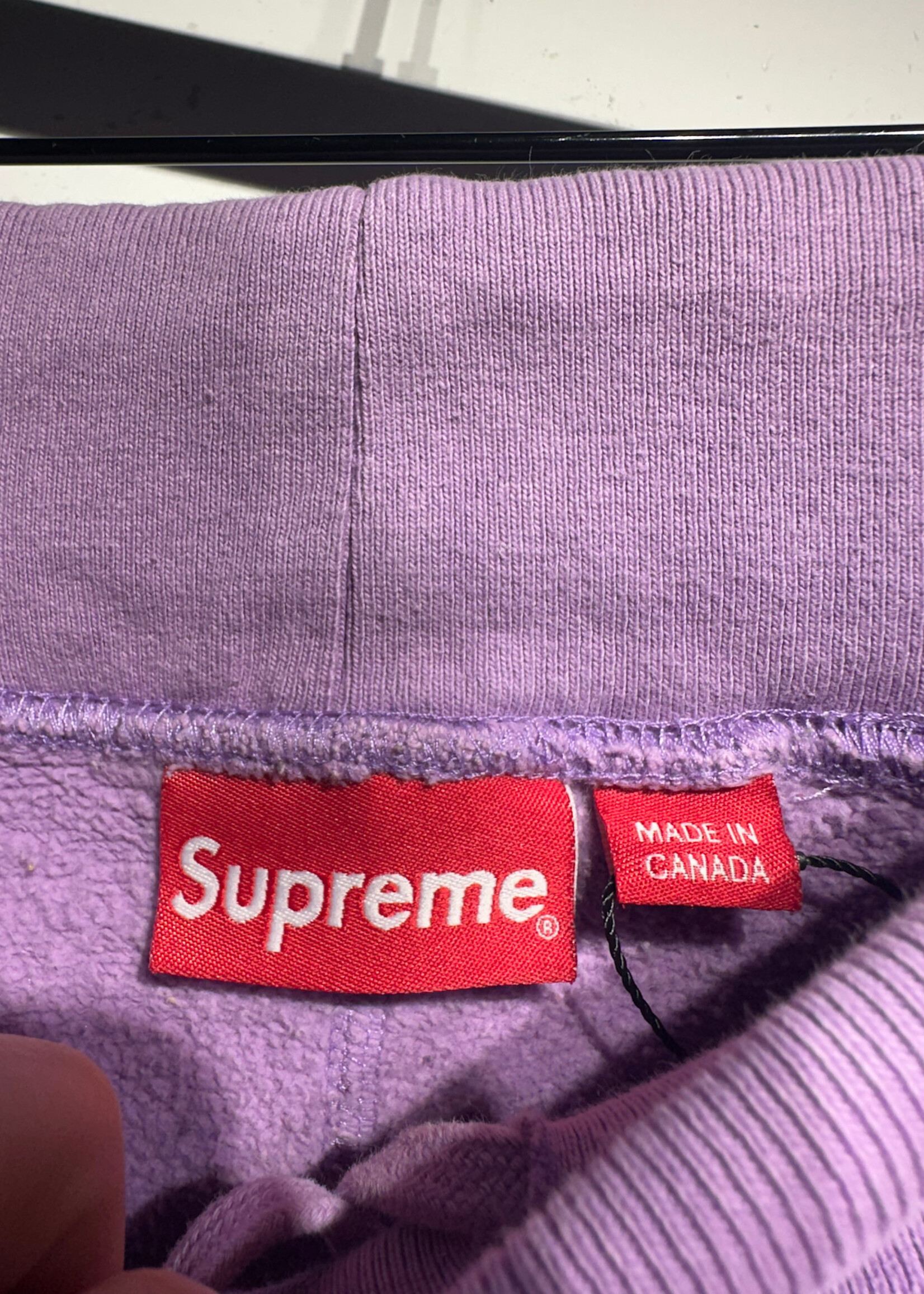 Supreme Light Purple Logo Sweats S/30 AS IS