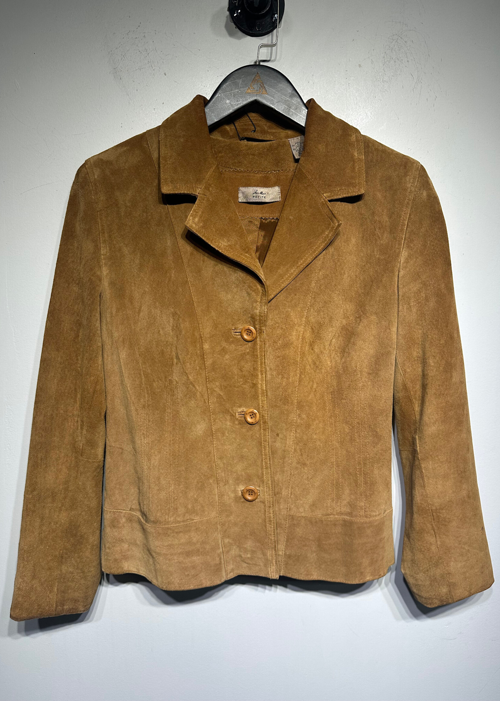 IE Brown Suede Blazer Fem M