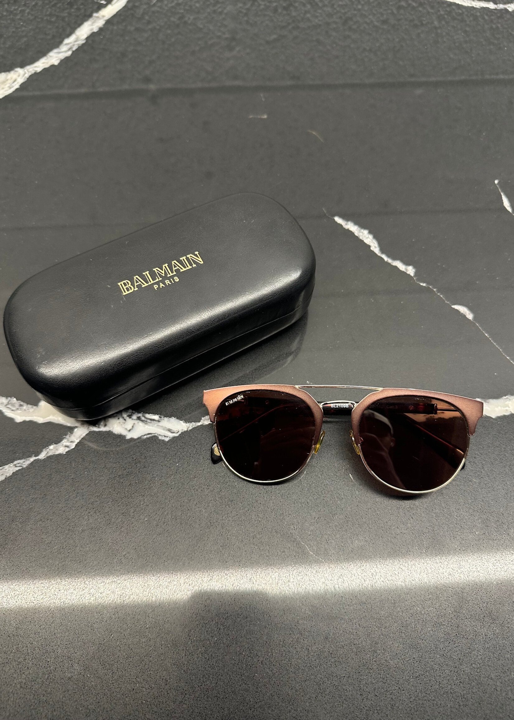 Balmain Bl2109B Brown Sunglasses W Case