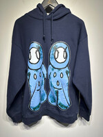 Fucking Awesome Navy Blue Light Blue Graphic L