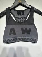 Alexander Wang Black Grey Sports Top S