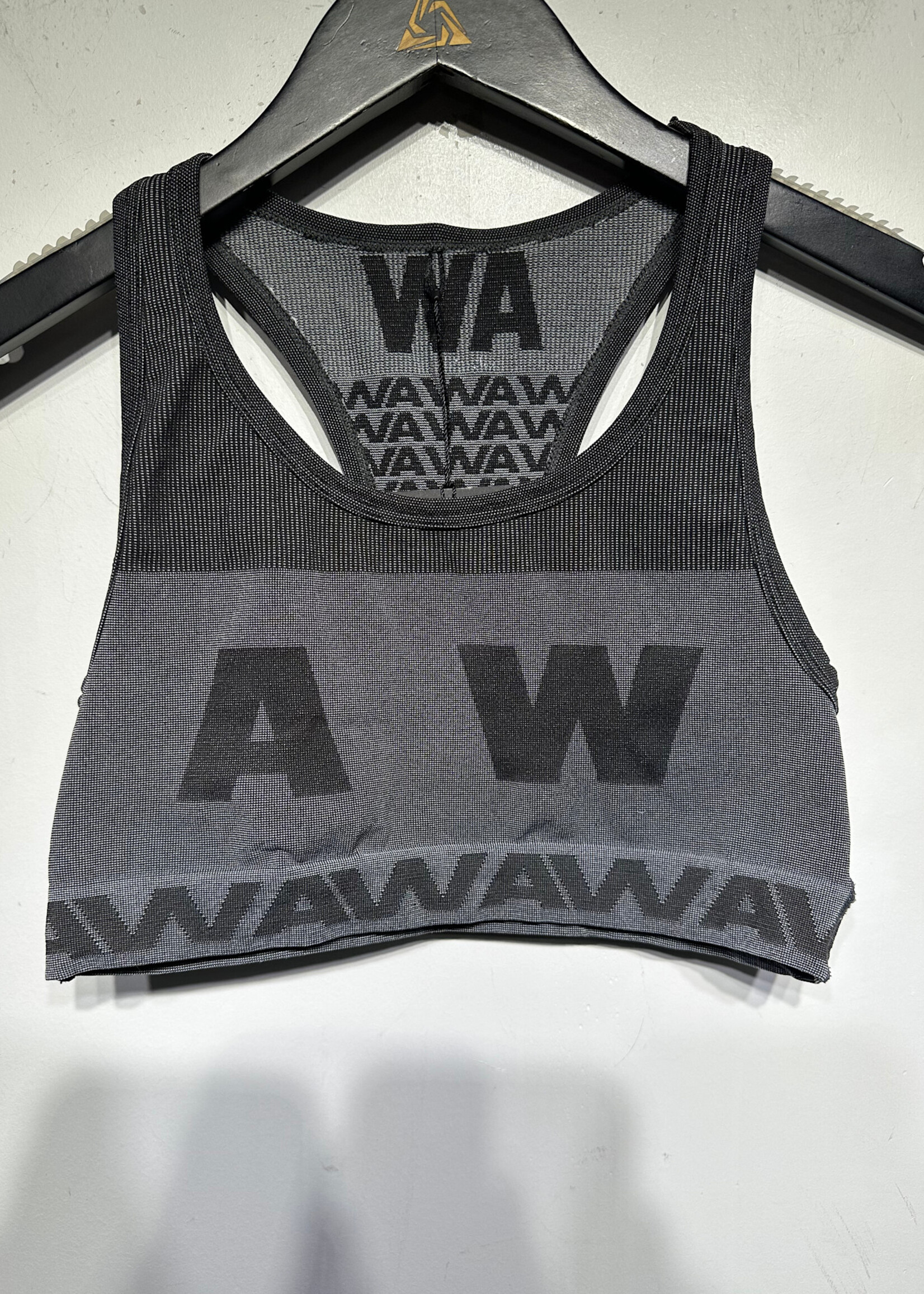 Alexander Wang Black Grey Sports Top S