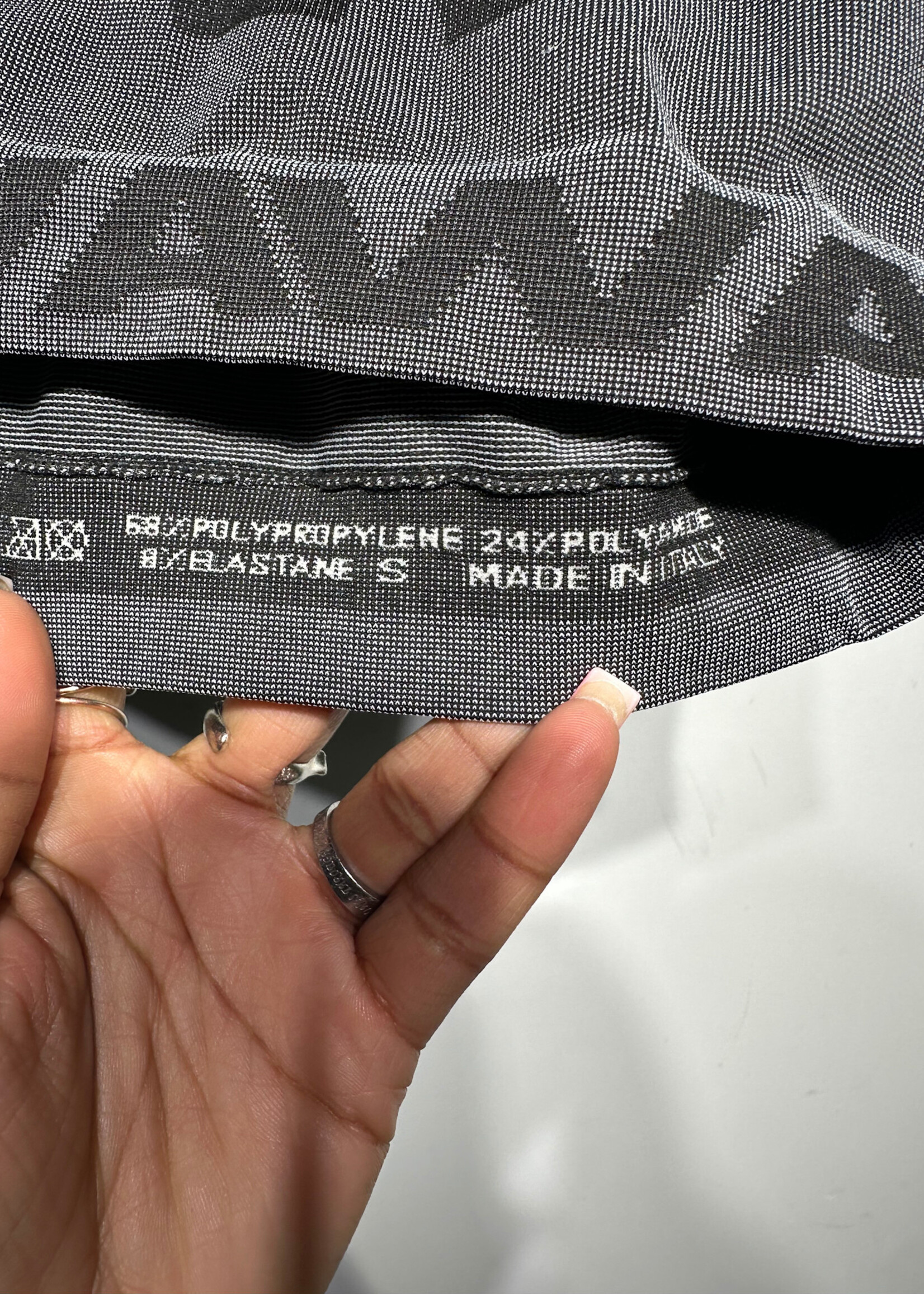 Alexander Wang Black Grey Sports Top S