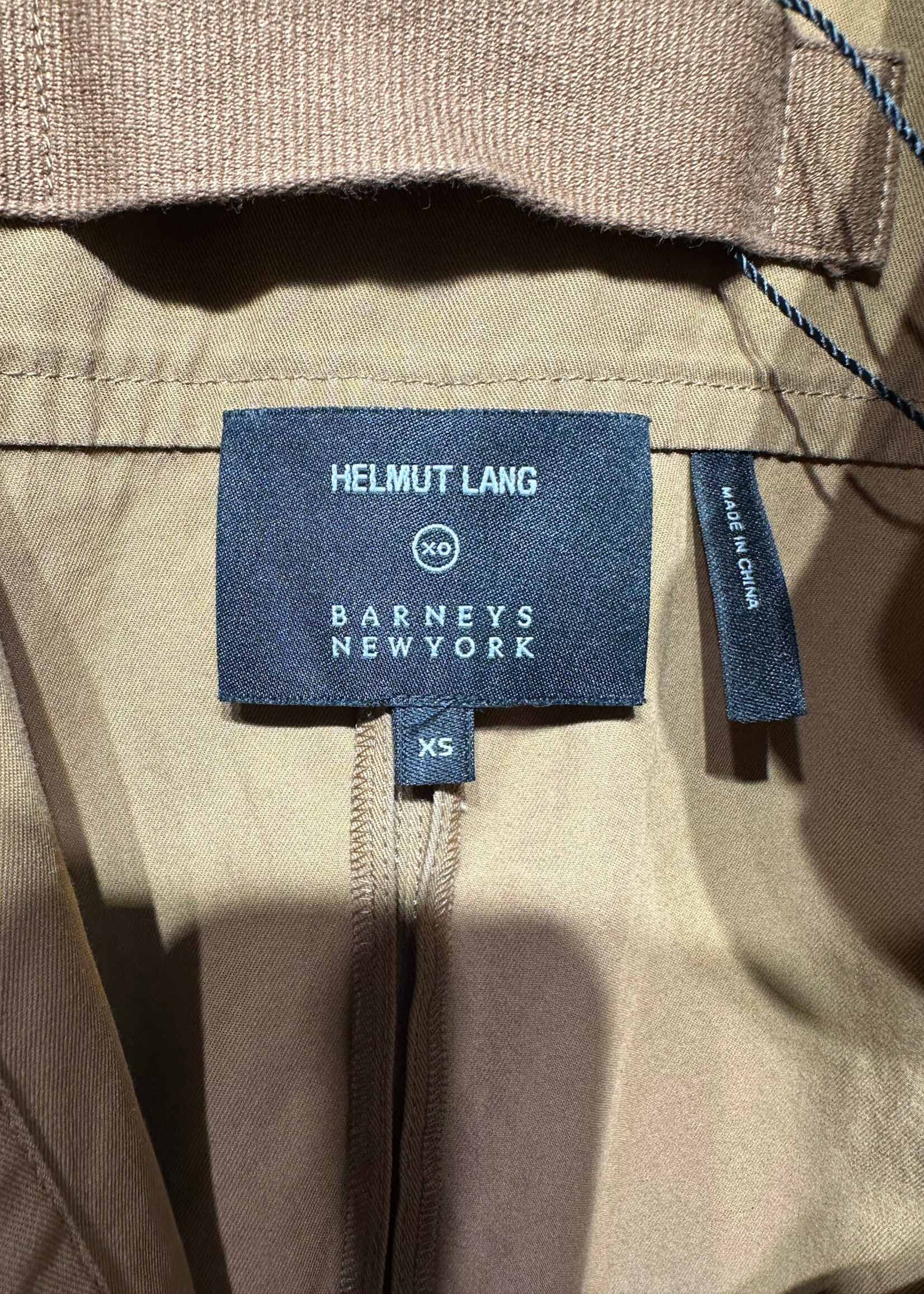 Helmut Lang Tan Camel 1/4 Button Dress XS AS IS