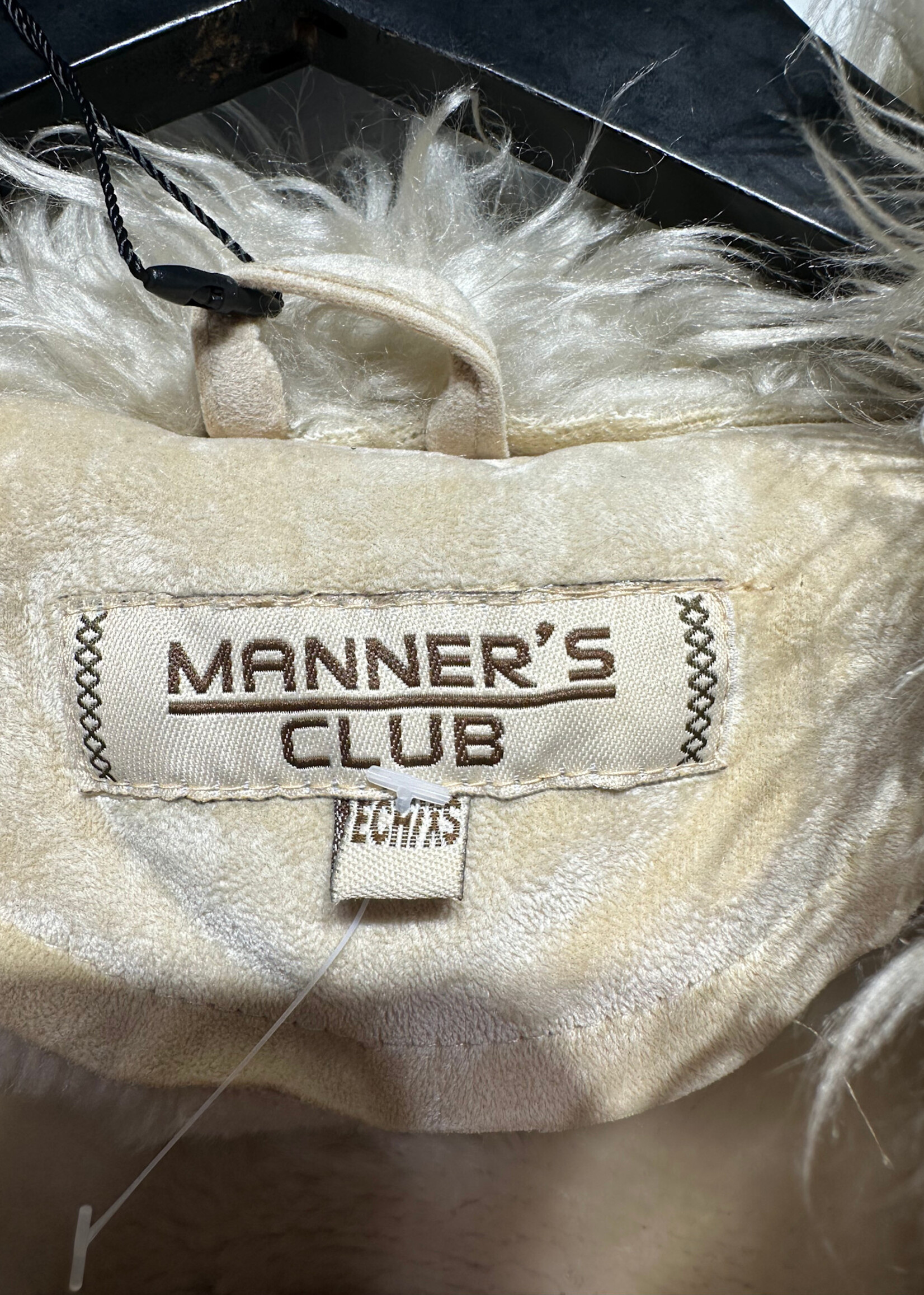 Manners Club Tan Faux Suede Penny Lane Coat As Is XS