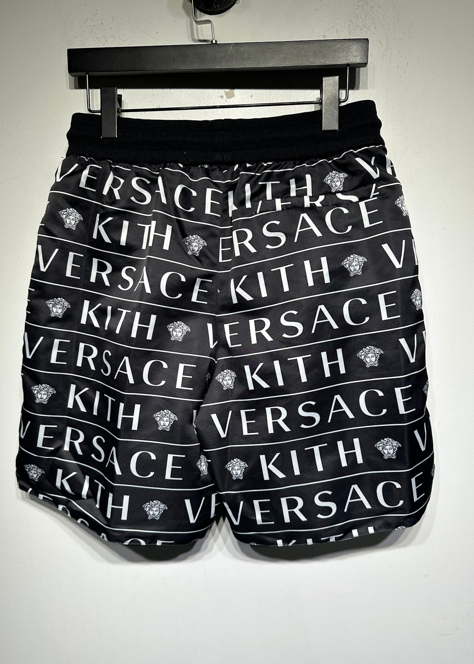 Kith x Versace Black White Logo Shorts 29-31