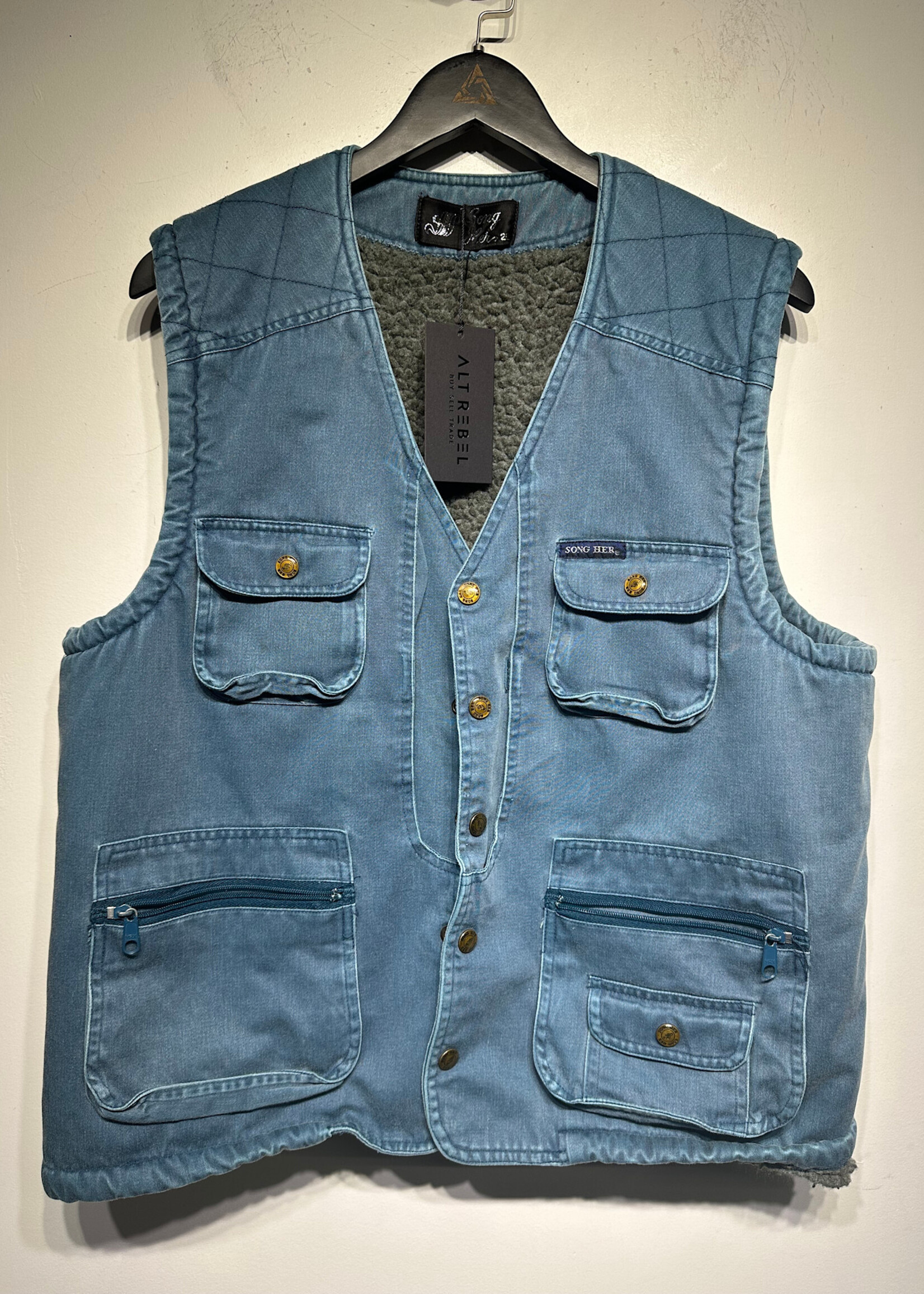 Song Her Vintage Blue Vest XXL