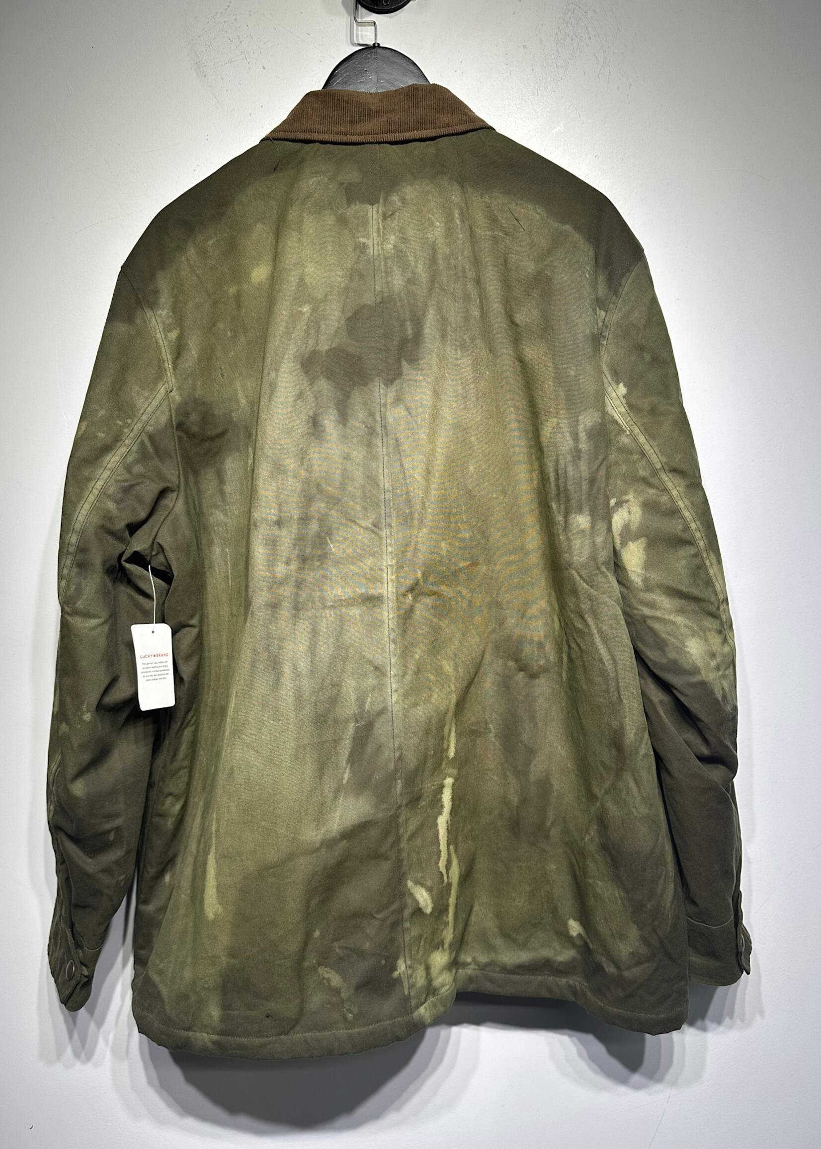 NWT Lucky Brand Green Waxed Barn Jacket XL