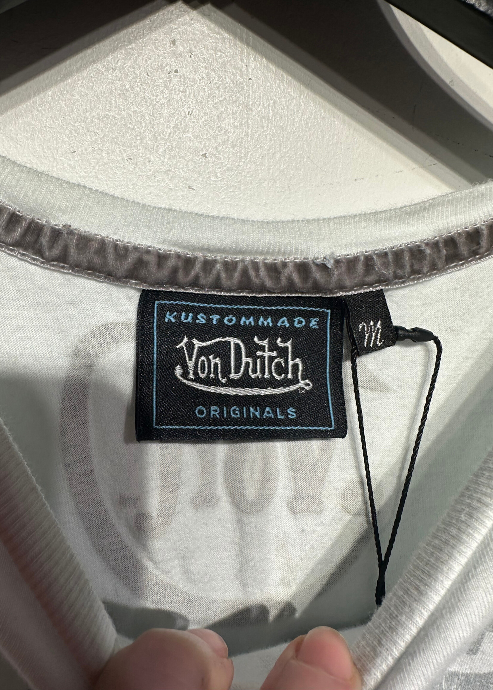 Von Dutch Not Rebel White Tee M