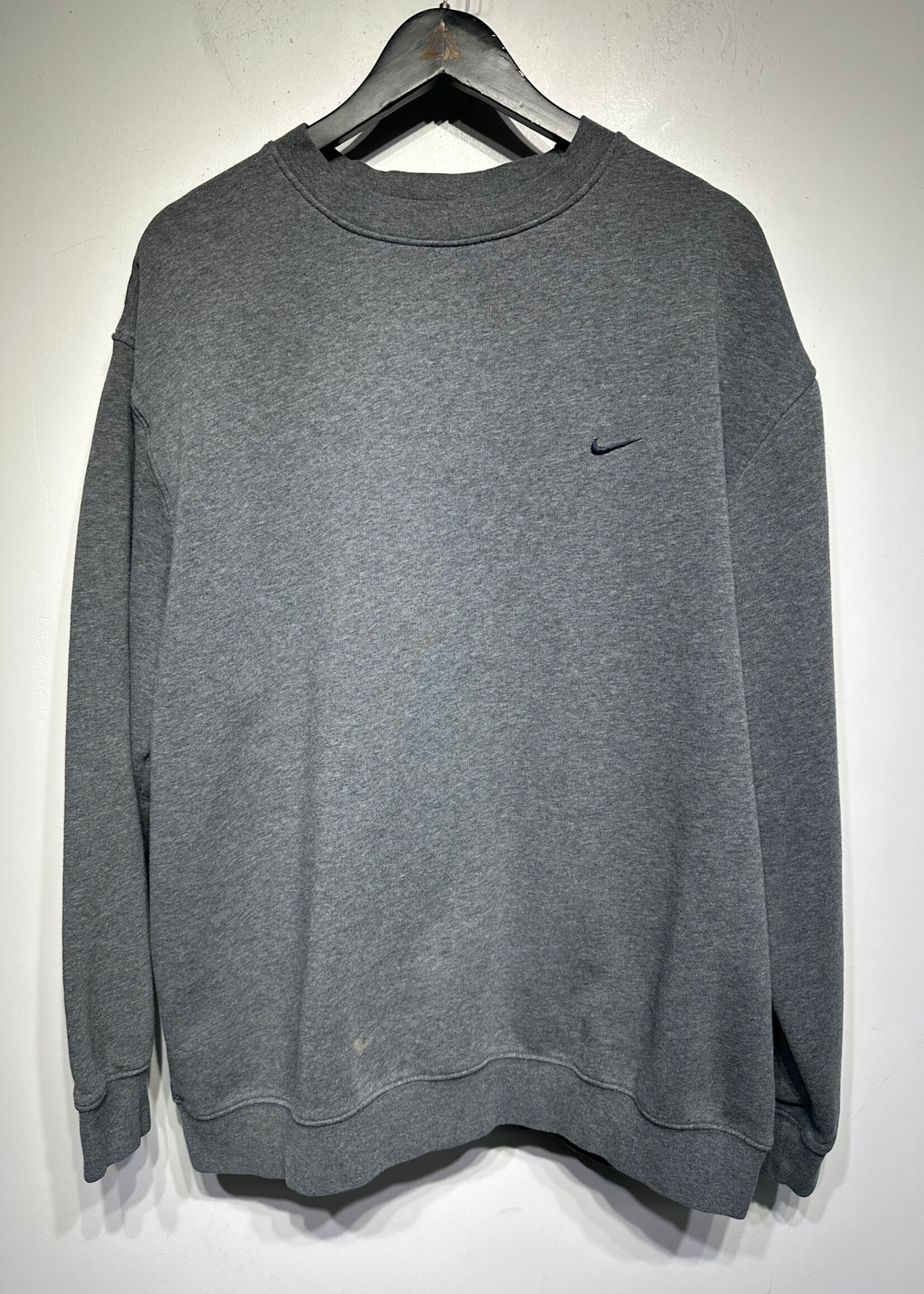 Y2K Nike Dark Grey Mini Swoosh Sweater XL
