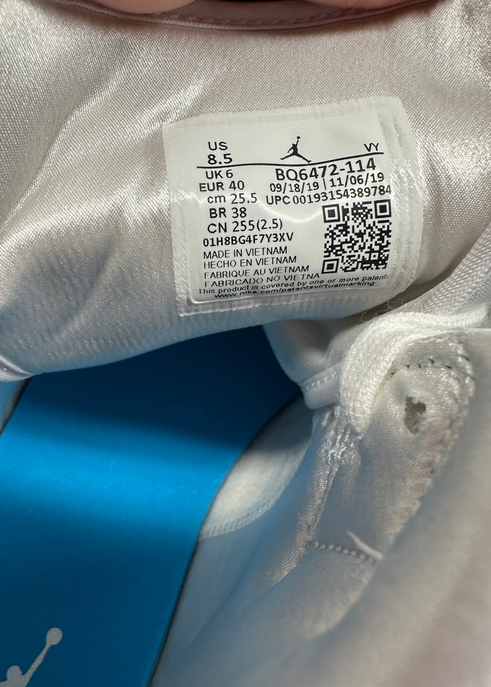 Jordan 1 Mid Powder Blue Fem 8.5