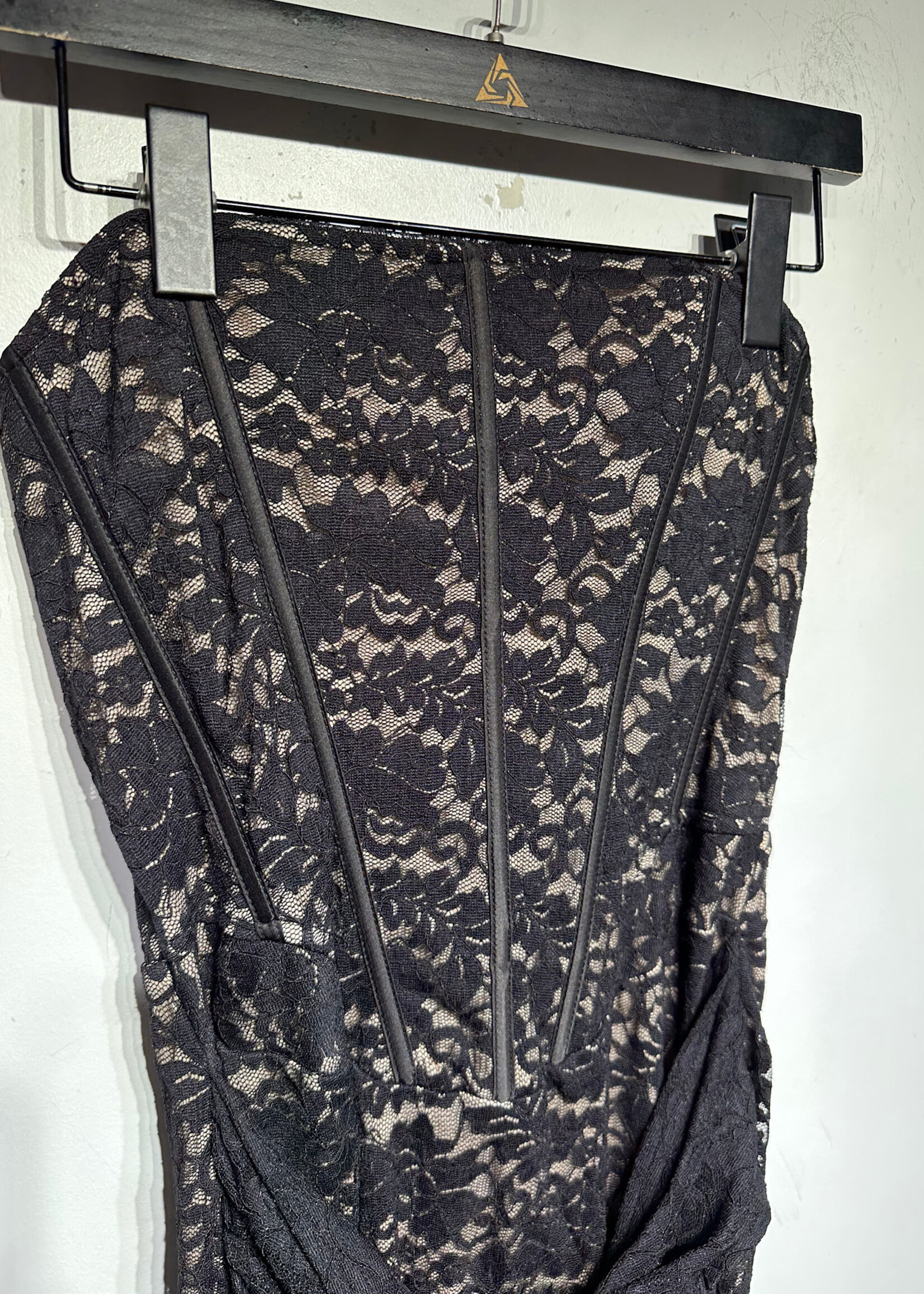 WFSS Black Lace Tie Dress L