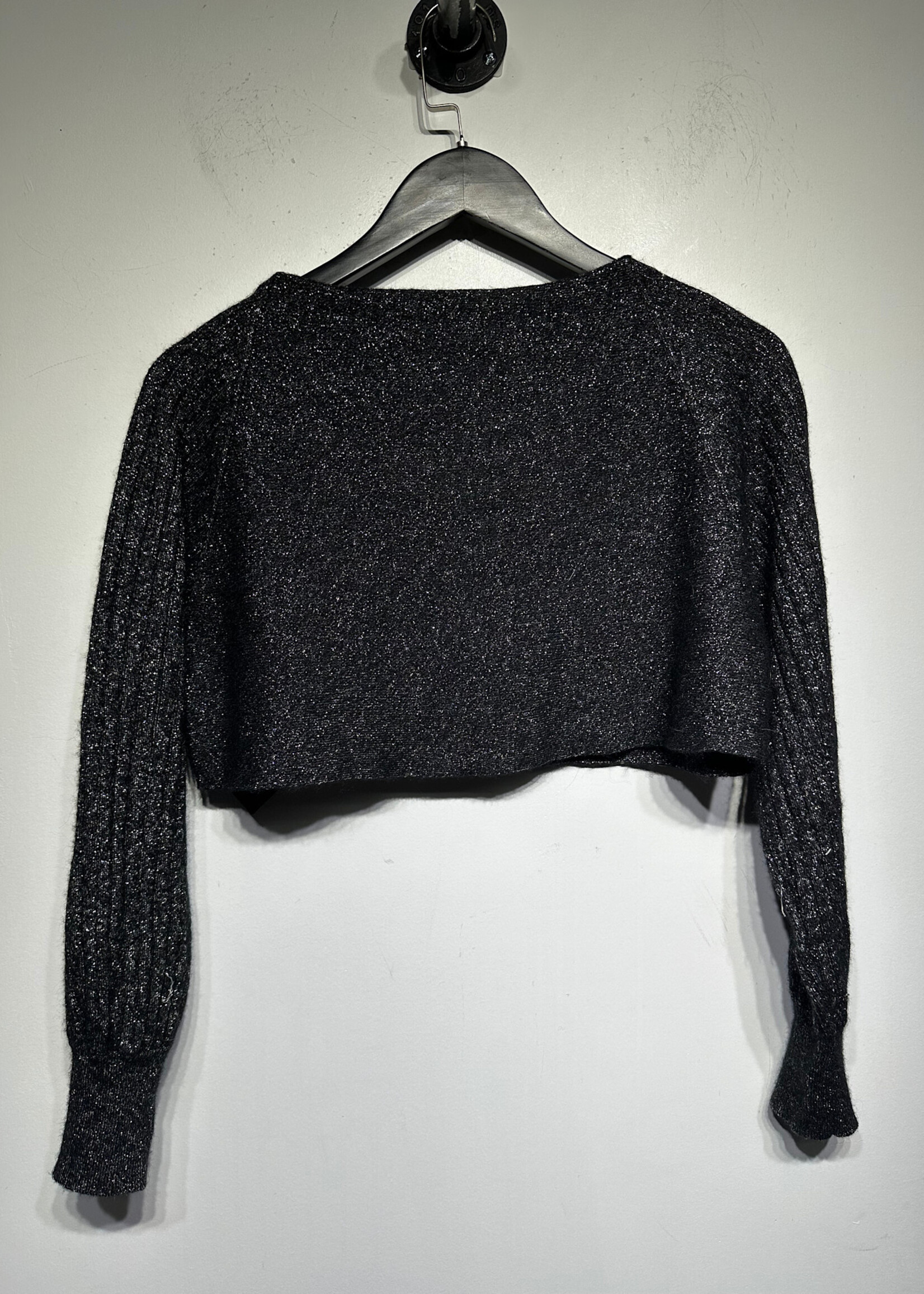 Allsaints Black Glitter Dress And Sweater Set XS