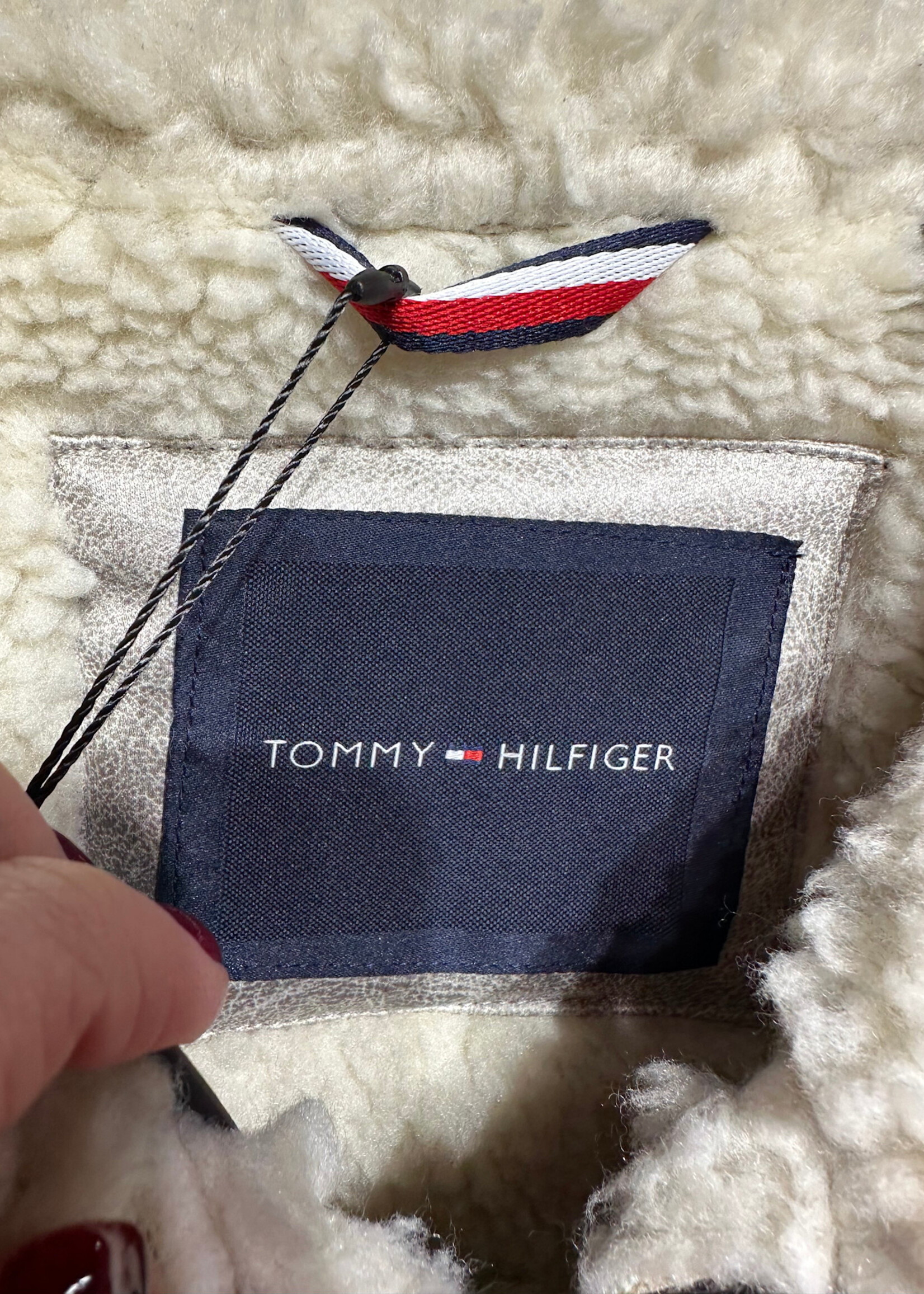 Tommy Grey Shearling Bomber Masc XXL