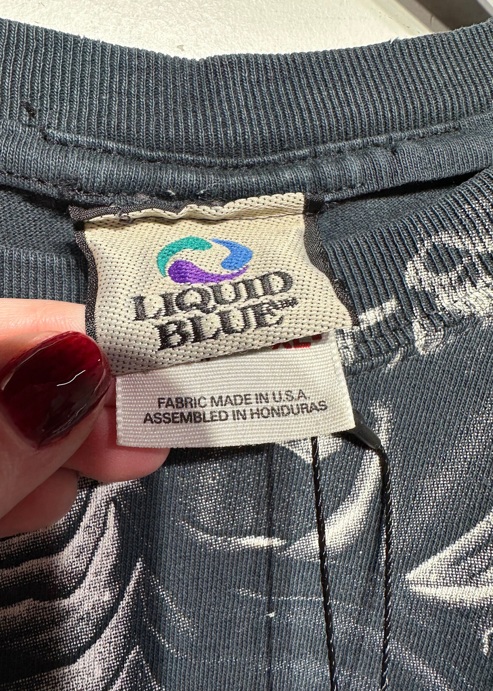 01 Liquid Blue AOP Dragon Tee XL