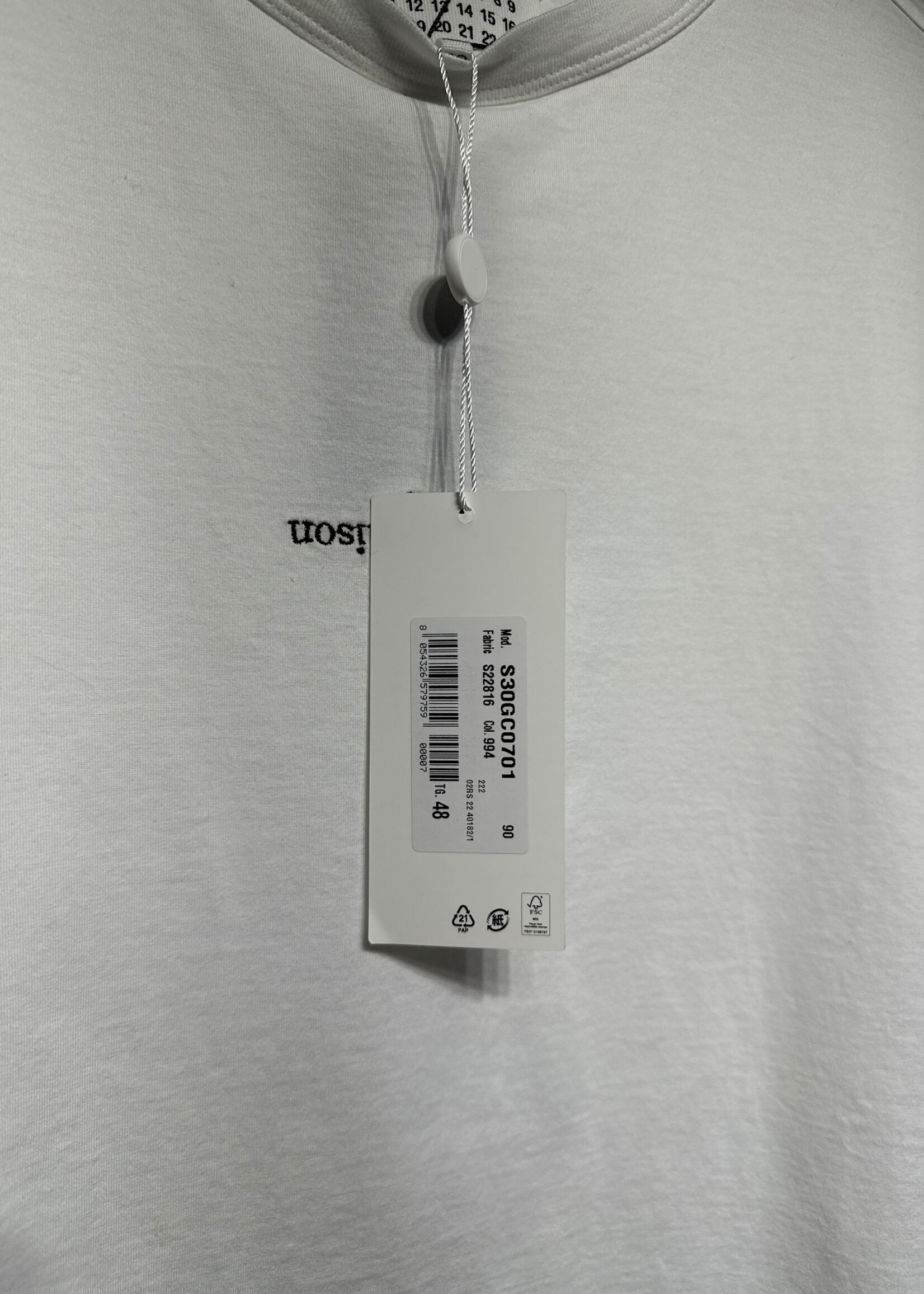 Maison Margiela NWT White Logo Tee 48/L